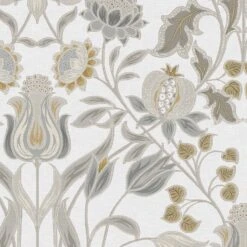 GoodHome Acuama Grey & Yellow Ornamental Metallic Effect Textured Wallpaper 4 GoodHome Acuama Grey & Yellow Ornamental Metallic Effect Textured Wallpaper -trade point store goodhome acuama grey yellow ornamental metallic effect textured wallpaper5059340408446 37c