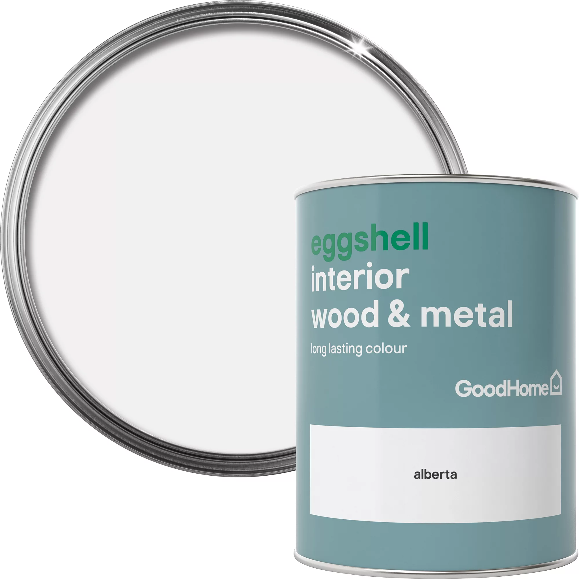 GoodHome Alberta Eggshell Metal & wood paint, 750ml GoodHome Alberta Eggshell Metal & Wood Paint, 750ml -trade point store goodhome alberta eggshell metal wood paint 750ml5036581059071 37c BQ