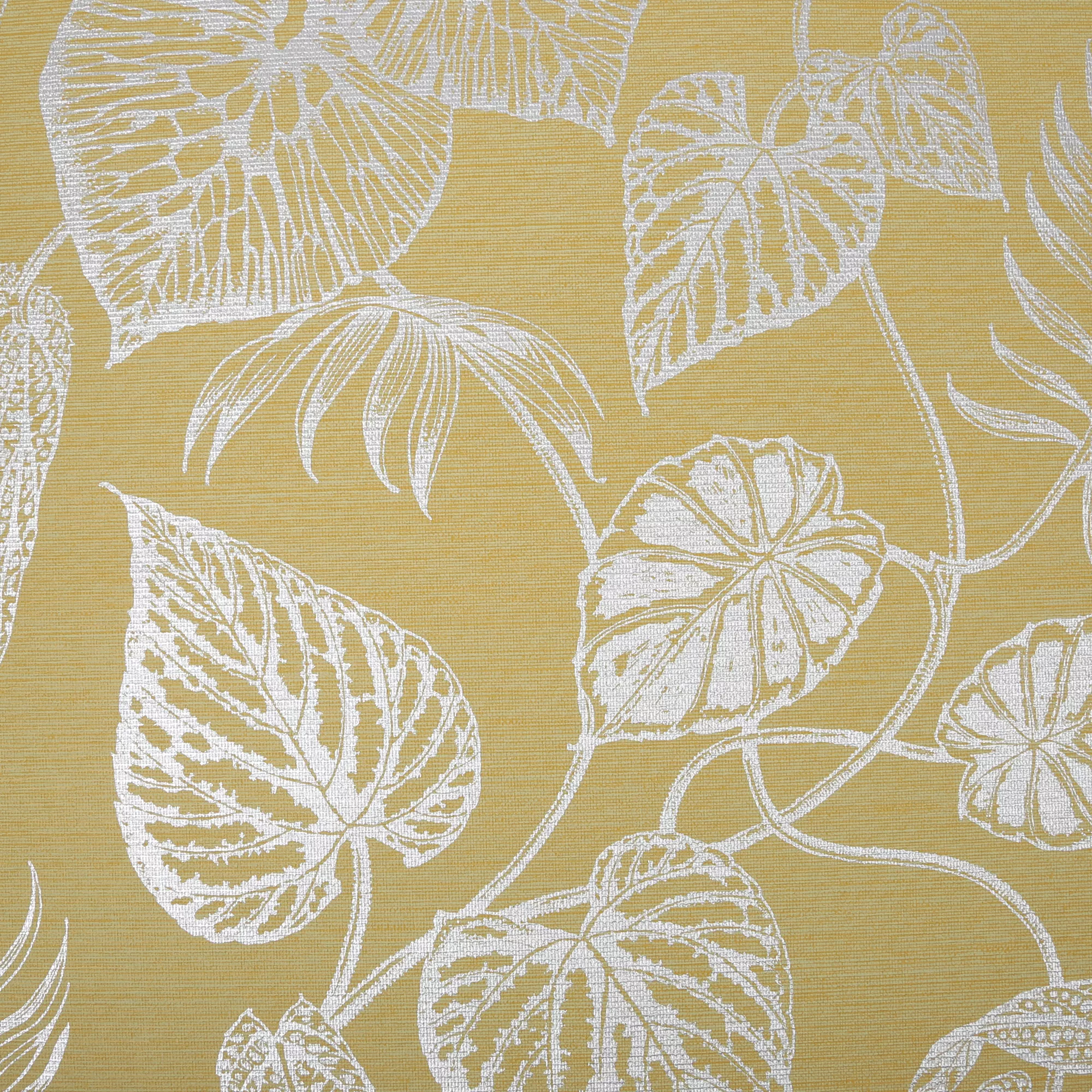 GoodHome Barnsley Ochre Leaves Metallic effect Textured Wallpaper GoodHome Barnsley Ochre Leaves Metallic Effect Textured Wallpaper -trade point store goodhome barnsley ochre leaves metallic effect textured wallpaper5059340410517 03c