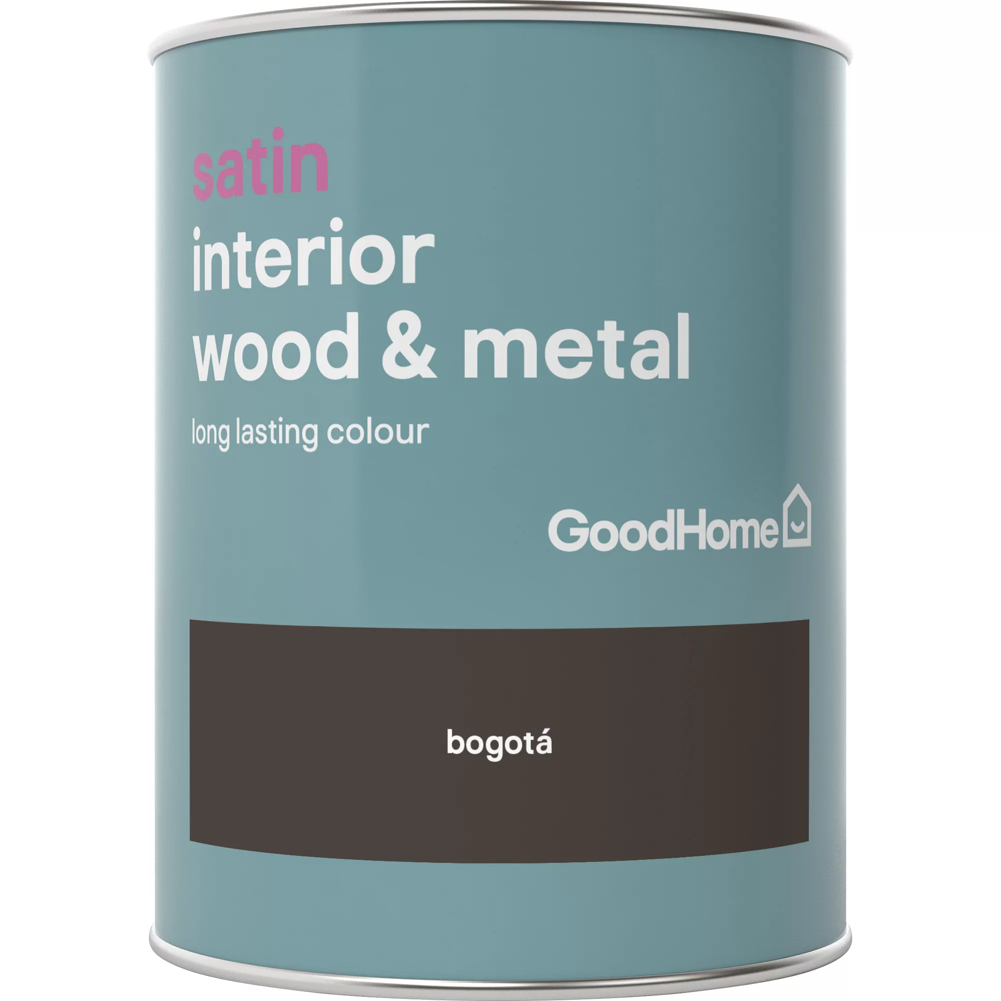 GoodHome Bogotá Satin Metal & wood paint, 750ml GoodHome Bogotá Satin Metal & Wood Paint, 750ml -trade point store goodhome bogota satin metal wood paint 750ml5036581059378 02c BQ