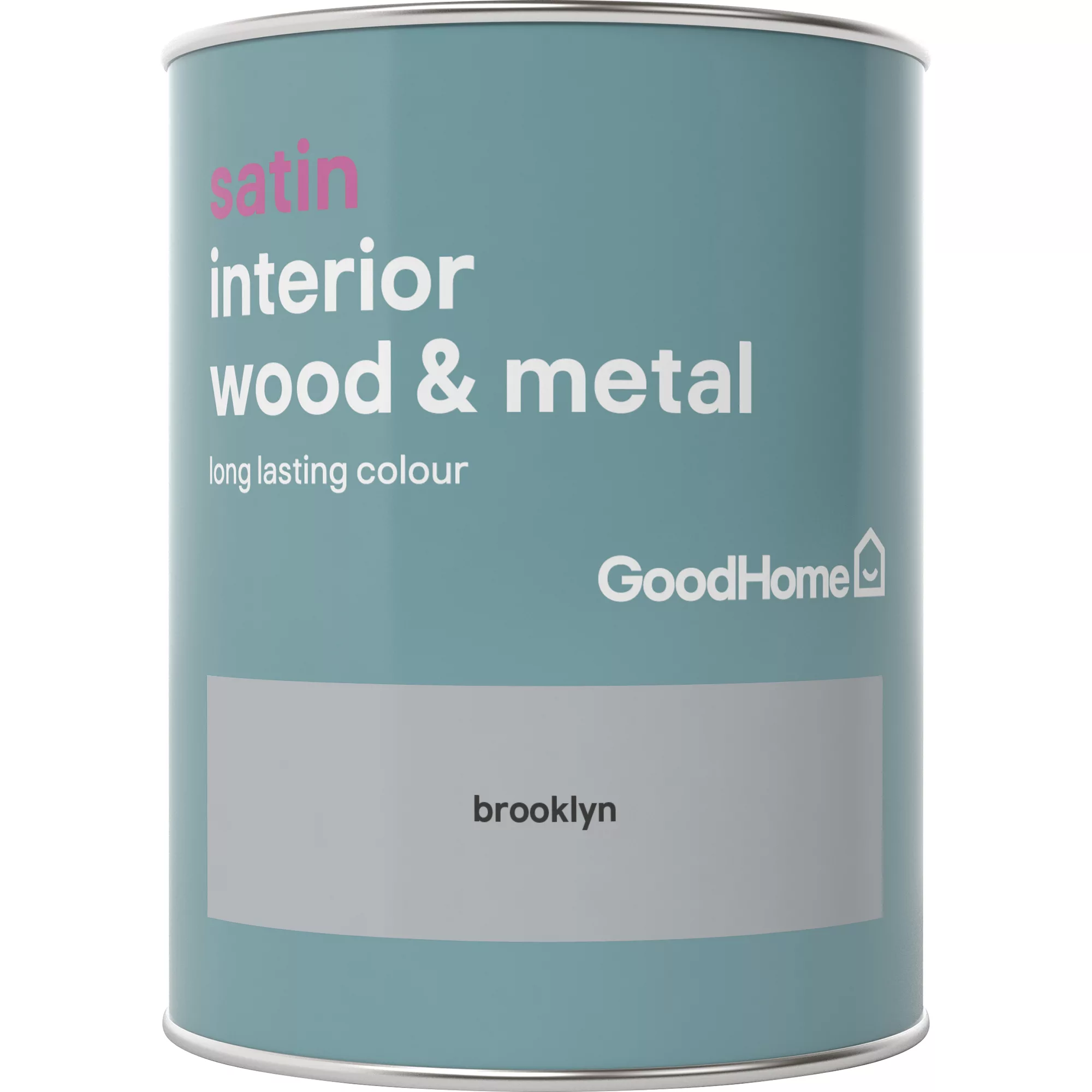 GoodHome Brooklyn Satin Metal & wood paint, 750ml GoodHome Brooklyn Satin Metal & Wood Paint, 750ml -trade point store goodhome brooklyn satin metal wood paint 750ml5036581059439 02c BQ