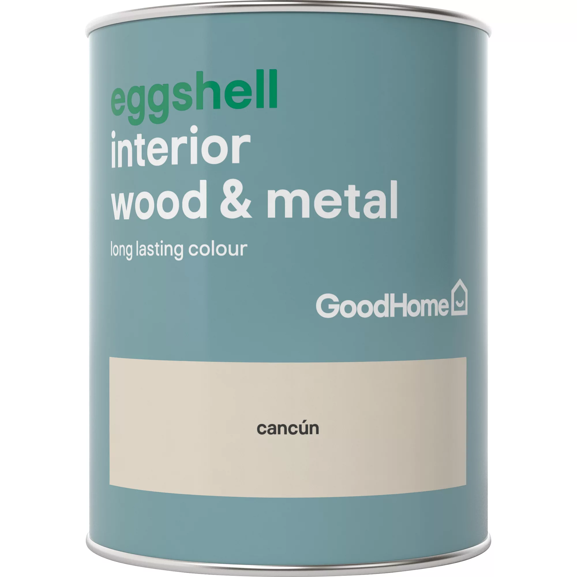 GoodHome Cancún Eggshell Metal & wood paint, 750ml GoodHome Cancún Eggshell Metal & Wood Paint, 750ml -trade point store goodhome cancun eggshell metal wood paint 750ml5036581059002 02c BQ