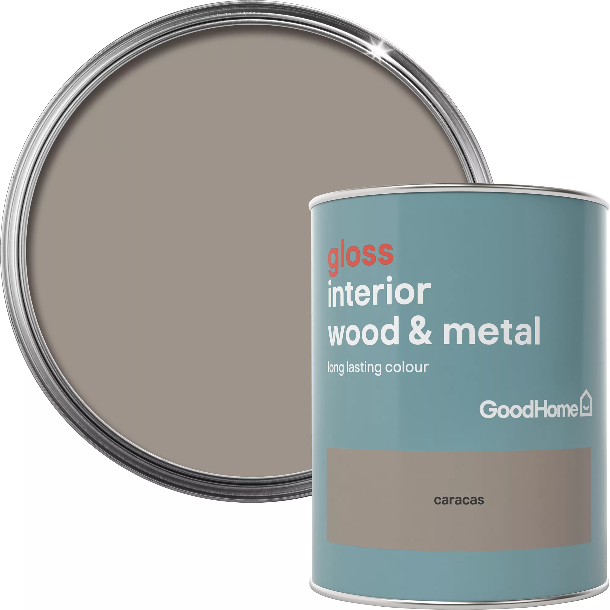 GoodHome Caracas Gloss Metal & wood paint, 750ml GoodHome Caracas Gloss Metal & Wood Paint, 750ml -trade point store goodhome caracas gloss metal wood paint 750ml5036581061654 37c BQ