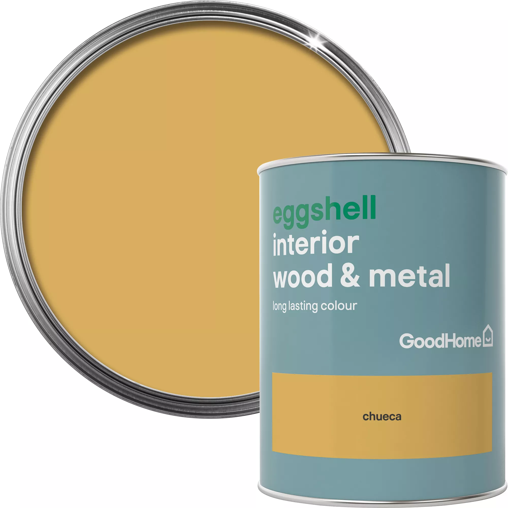 GoodHome Chueca Eggshell Metal & wood paint, 750ml GoodHome Chueca Eggshell Metal & Wood Paint, 750ml -trade point store goodhome chueca eggshell metal wood paint 750ml5036581059293 37c BQ