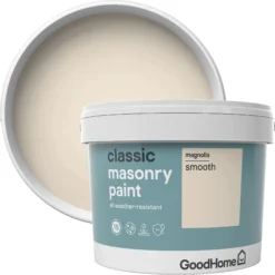 GoodHome Classic Magnolia Smooth Matt Masonry Paint, 10L 5 GoodHome Classic Magnolia Smooth Matt Masonry Paint, 10L -trade point store goodhome classic magnolia smooth matt masonry paint 10l3663602521662 37c