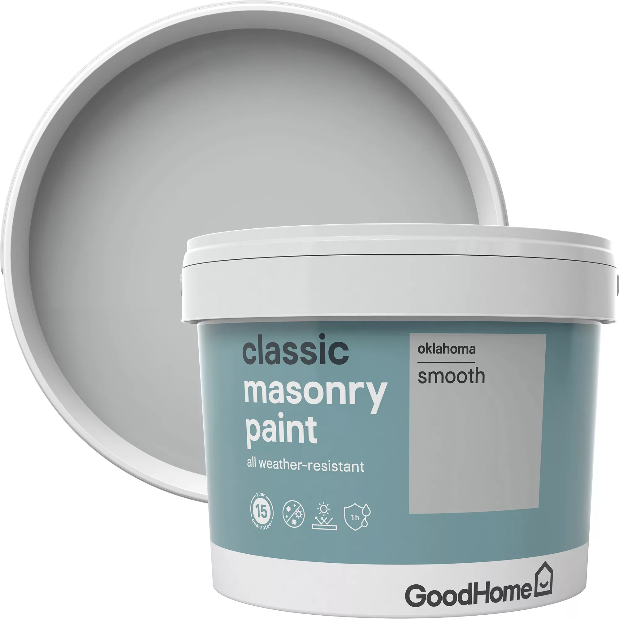 GoodHome Classic Oklahoma Smooth Matt Masonry paint, 10L GoodHome Classic Oklahoma Smooth Matt Masonry Paint, 10L -trade point store goodhome classic oklahoma smooth matt masonry paint 10l3663602521808 02c bq