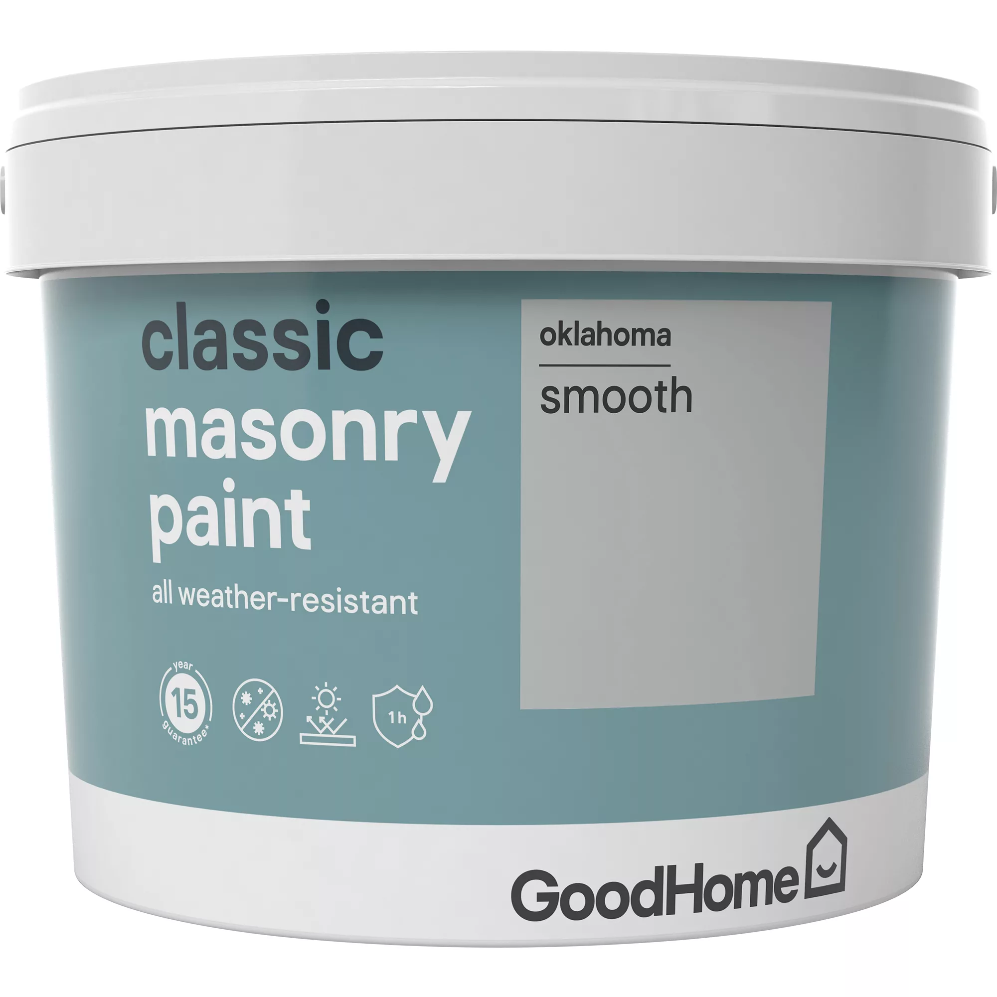 GoodHome Classic Oklahoma Smooth Matt Masonry paint, 10L GoodHome Classic Oklahoma Smooth Matt Masonry Paint, 10L -trade point store goodhome classic oklahoma smooth matt masonry paint 10l3663602521808 08c bq