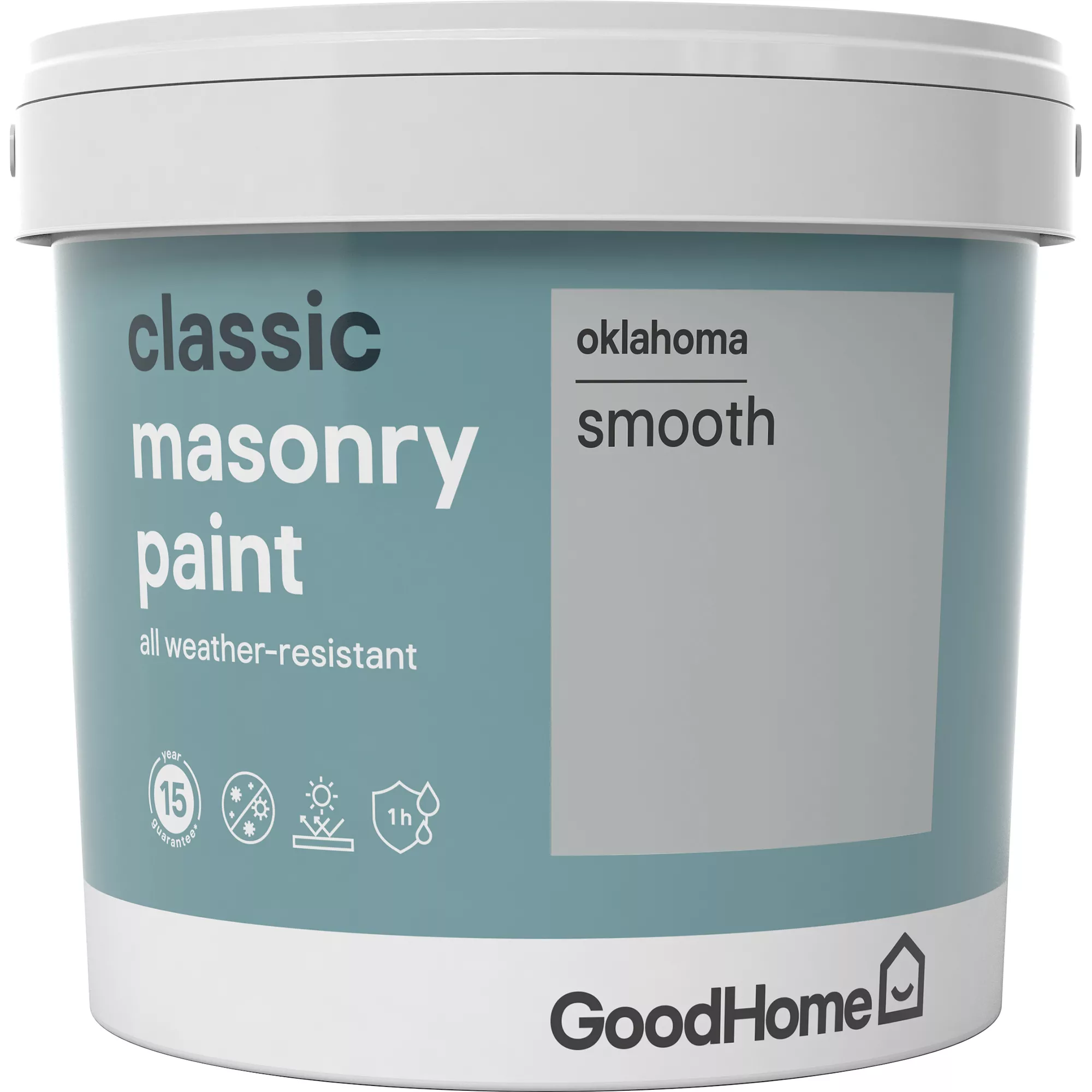 GoodHome Classic Oklahoma Smooth Matt Masonry paint, 5L GoodHome Classic Oklahoma Smooth Matt Masonry Paint, 5L -trade point store goodhome classic oklahoma smooth matt masonry paint 5l3663602520993 08c bq