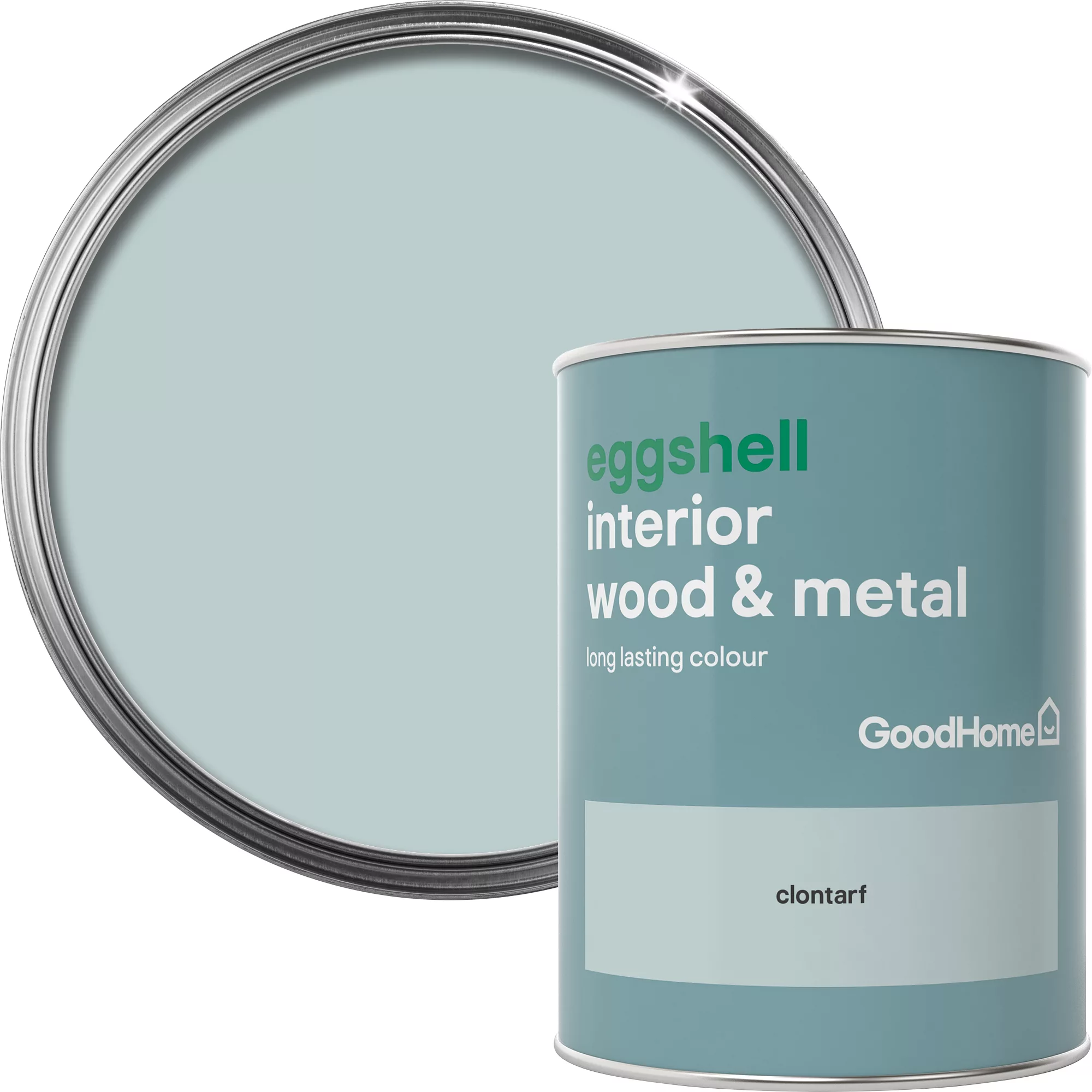 GoodHome Clontarf Eggshell Metal & wood paint, 750ml GoodHome Clontarf Eggshell Metal & Wood Paint, 750ml -trade point store goodhome clontarf eggshell metal wood paint 750ml5036581059194 37c BQ