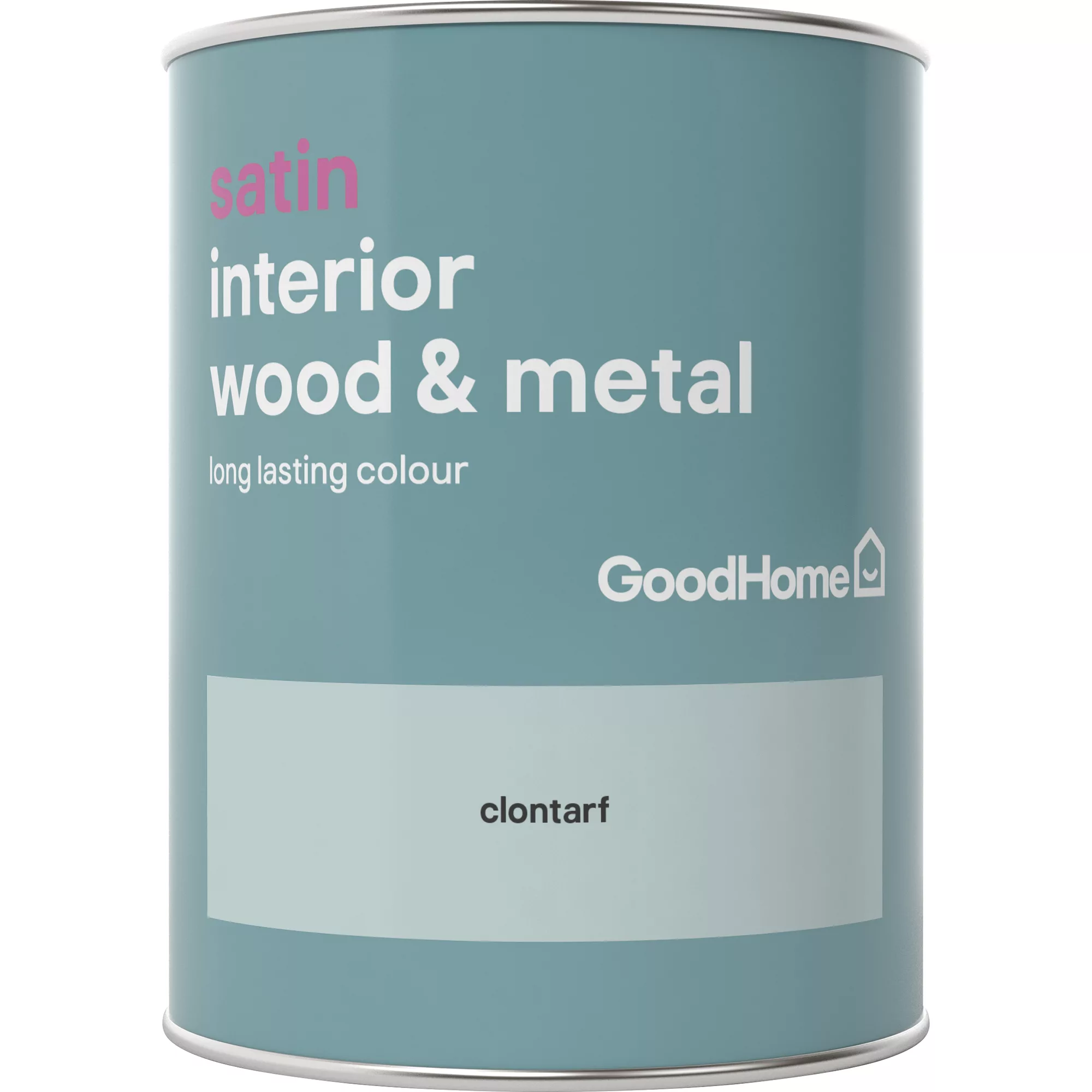 GoodHome Clontarf Satin Metal & wood paint, 750ml GoodHome Clontarf Satin Metal & Wood Paint, 750ml -trade point store goodhome clontarf satin metal wood paint 750ml5036581059514 02c BQ
