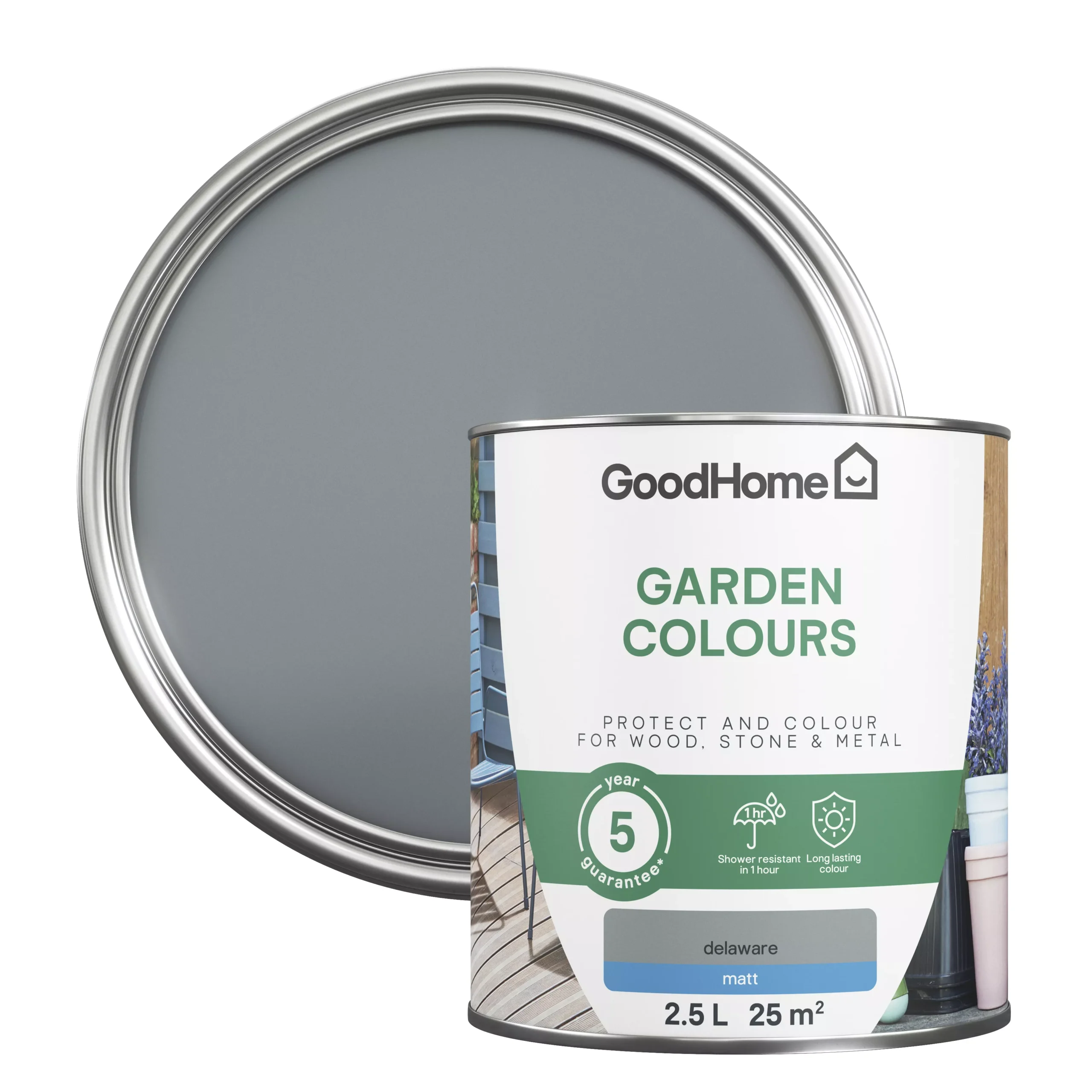 GoodHome Colour it Delaware Matt Multi-surface paint, 2.5L GoodHome Colour It Delaware Matt Multi-surface Paint, 2.5L -trade point store goodhome colour it delaware matt multi surface paint 2 5l5036581069827 21c bq scaled