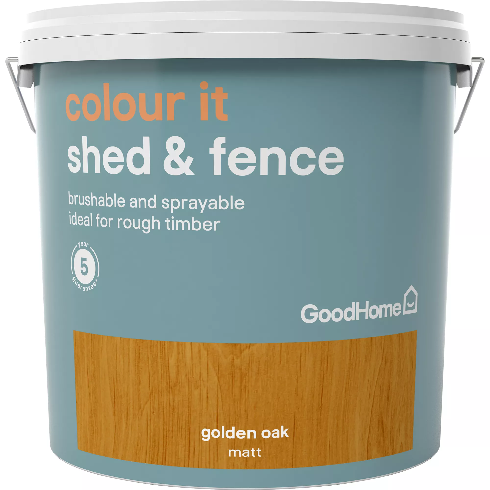GoodHome Colour it Golden oak Matt Fence & shed Stain, 9L GoodHome Colour It Golden Oak Matt Fence & Shed Stain, 9L -trade point store goodhome colour it golden oak matt fence shed stain 9l5036581089160 02c