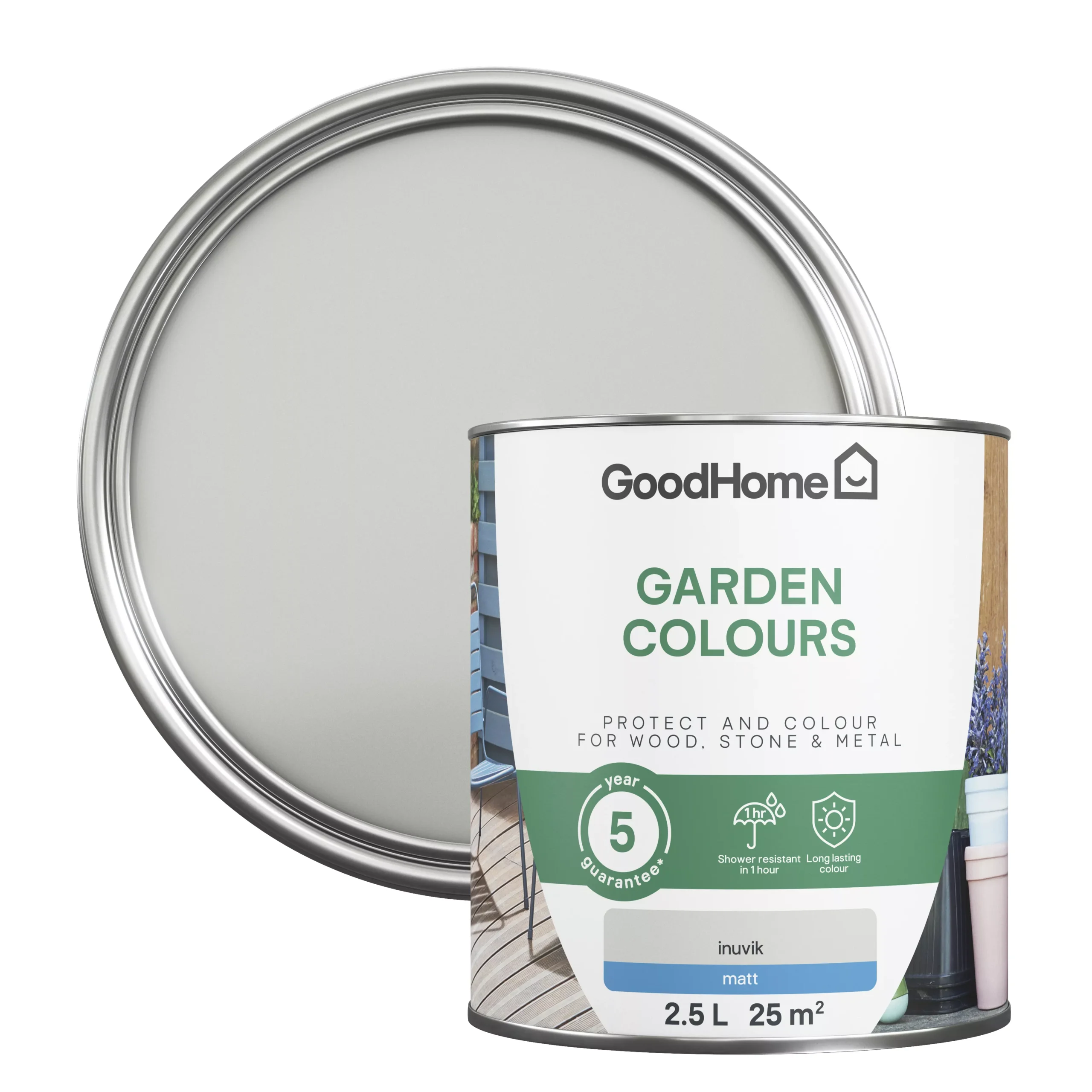GoodHome Colour it Inuvik Matt Multi-surface paint, 2.5L GoodHome Colour It Inuvik Matt Multi-surface Paint, 2.5L -trade point store goodhome colour it inuvik matt multi surface paint 2 5l5036581069728 21c bq scaled