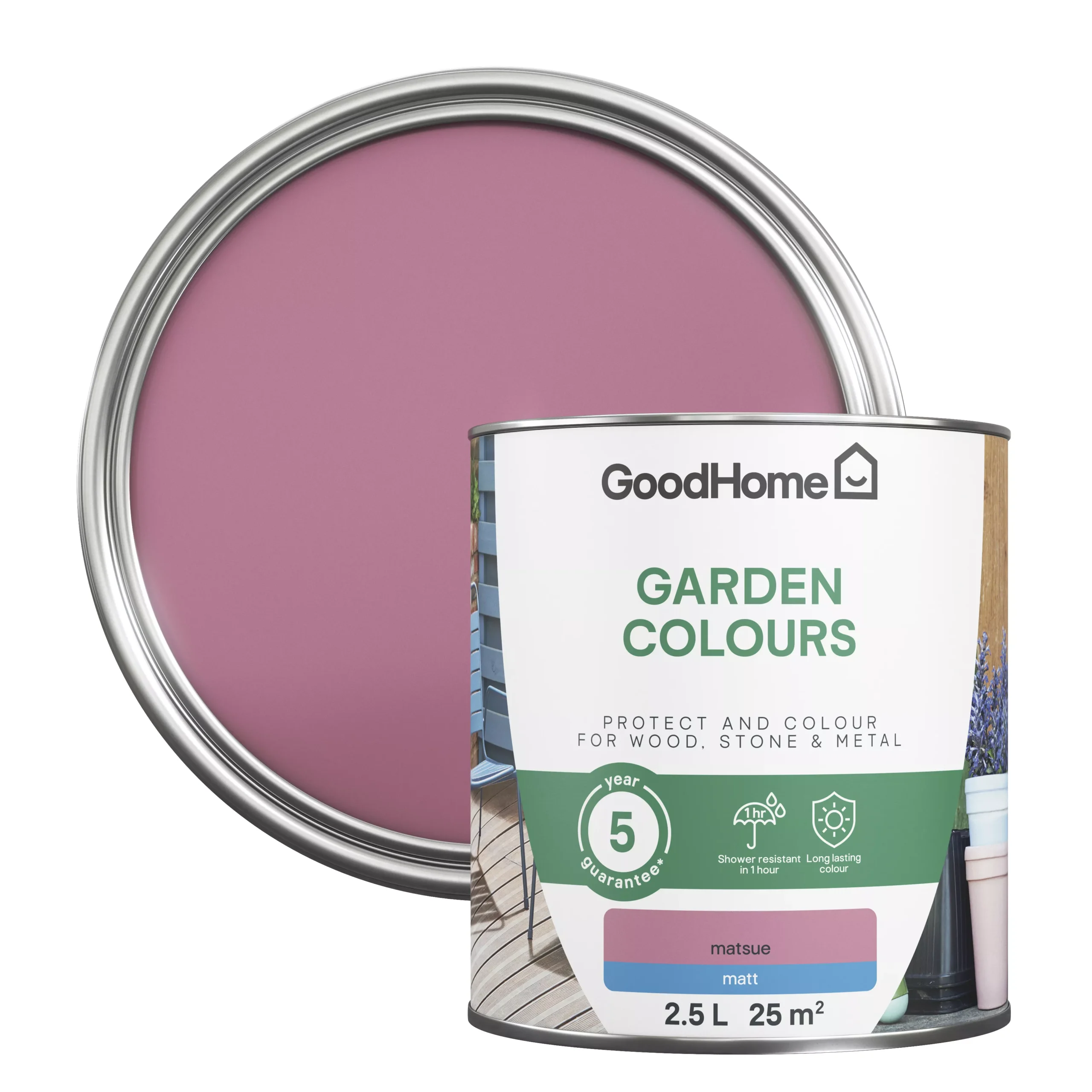 GoodHome Colour It Matsue Matt Multi-surface paint, 2.5L GoodHome Colour It Matsue Matt Multi-surface Paint, 2.5L -trade point store goodhome colour it matsue matt multi surface paint 2 5l5059340296708 21c scaled