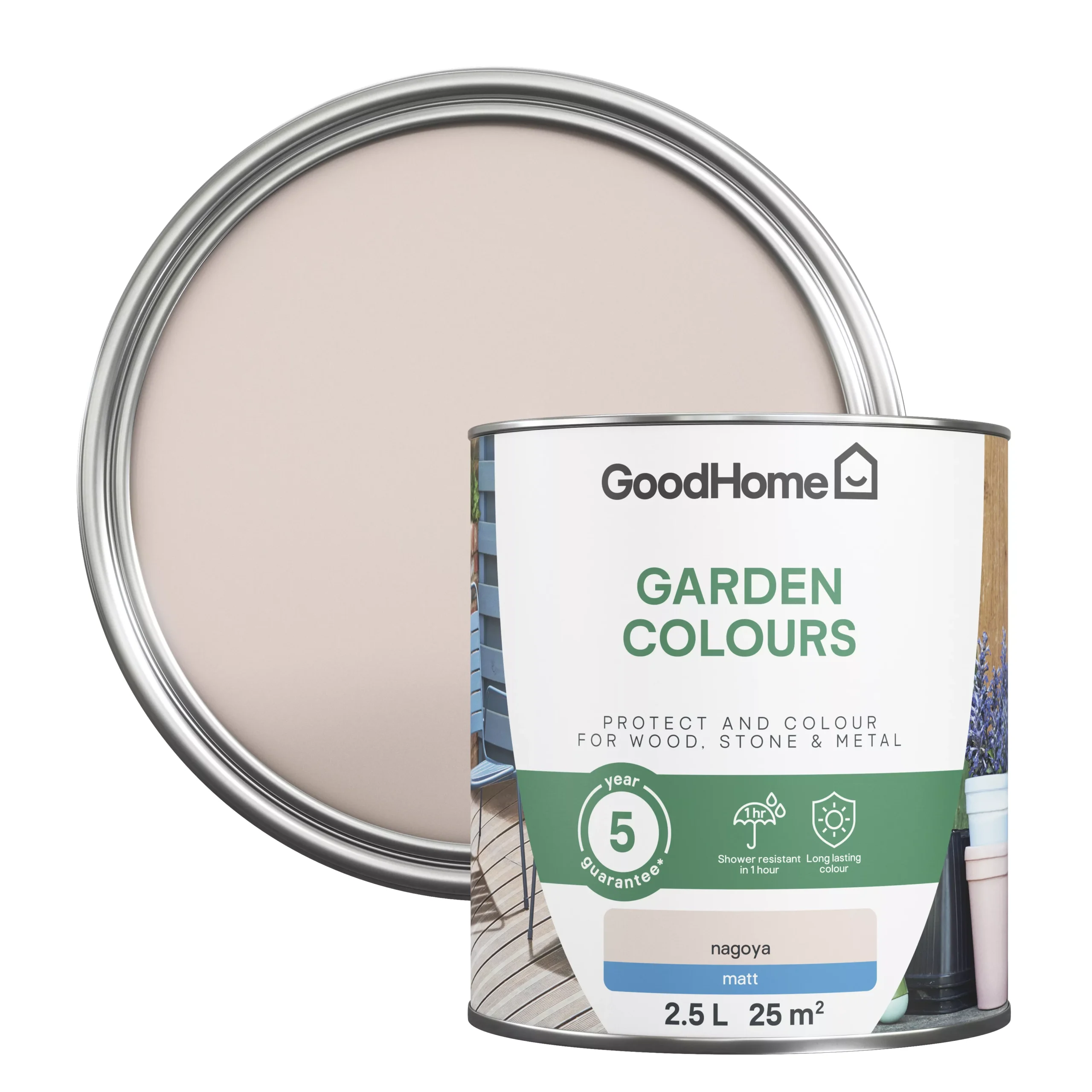 GoodHome Colour It Nagoya Matt Multi-surface paint, 2.5L GoodHome Colour It Nagoya Matt Multi-surface Paint, 2.5L -trade point store goodhome colour it nagoya matt multi surface paint 2 5l5059340296692 21c scaled