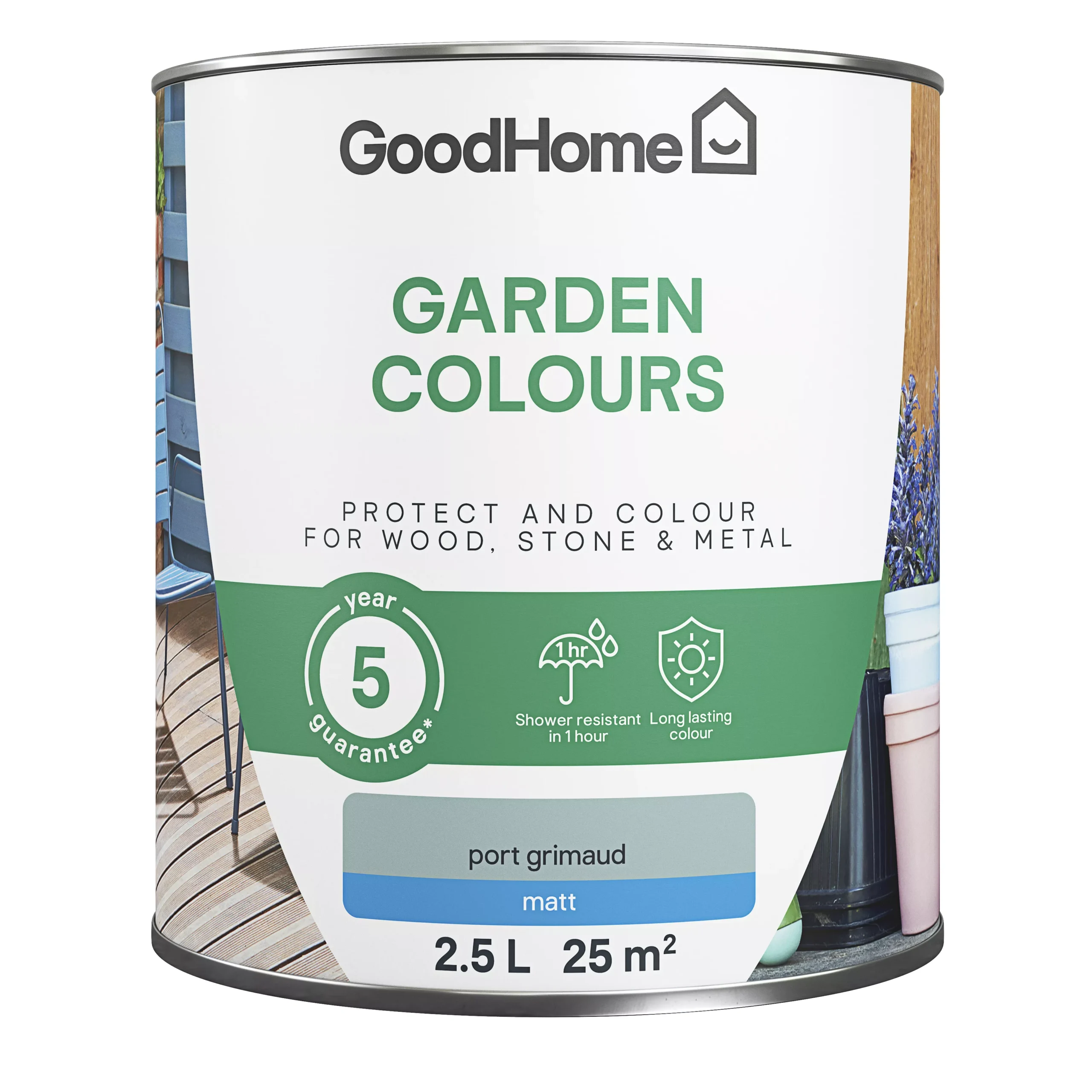 GoodHome Colour It Port Grimaud Matt Multi-surface paint, 2.5L GoodHome Colour It Port Grimaud Matt Multi-surface Paint, 2.5L -trade point store goodhome colour it port grimaud matt multi surface paint 2 5l5059340296739 02c scaled