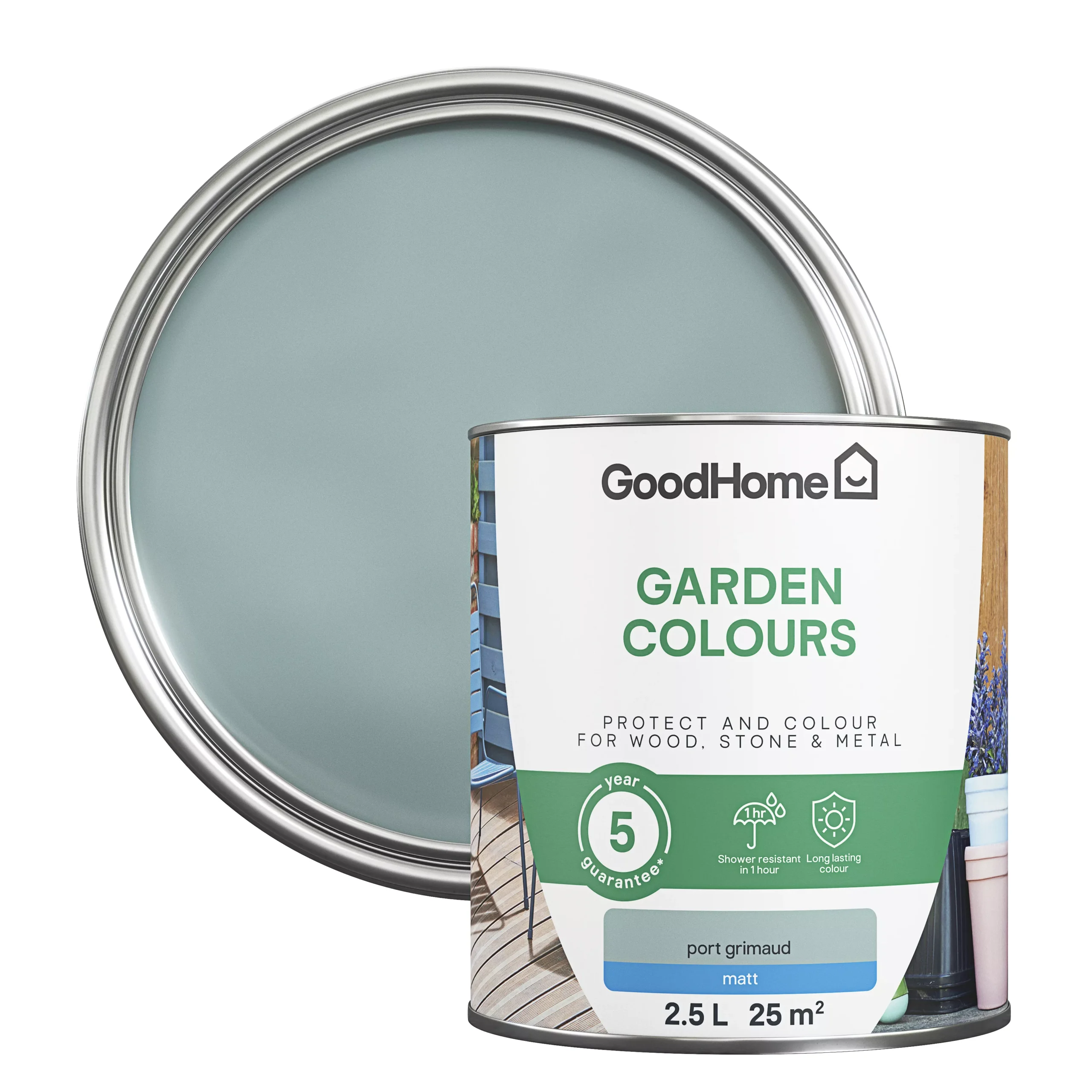 GoodHome Colour It Port Grimaud Matt Multi-surface paint, 2.5L GoodHome Colour It Port Grimaud Matt Multi-surface Paint, 2.5L -trade point store goodhome colour it port grimaud matt multi surface paint 2 5l5059340296739 21c scaled