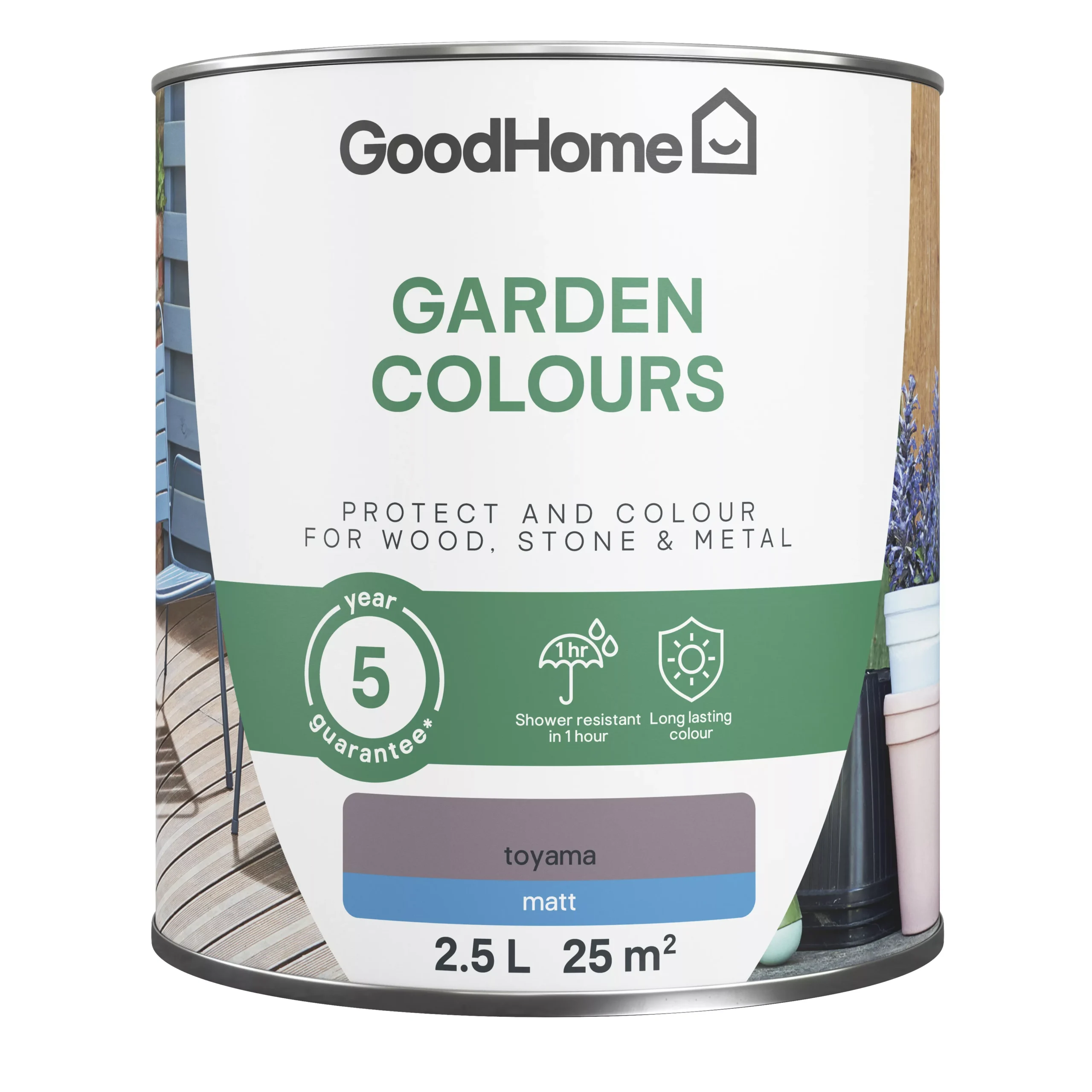 GoodHome Colour It Toyama Matt Multi-surface paint, 2.5L GoodHome Colour It Toyama Matt Multi-surface Paint, 2.5L -trade point store goodhome colour it toyama matt multi surface paint 2 5l5059340296654 02c scaled
