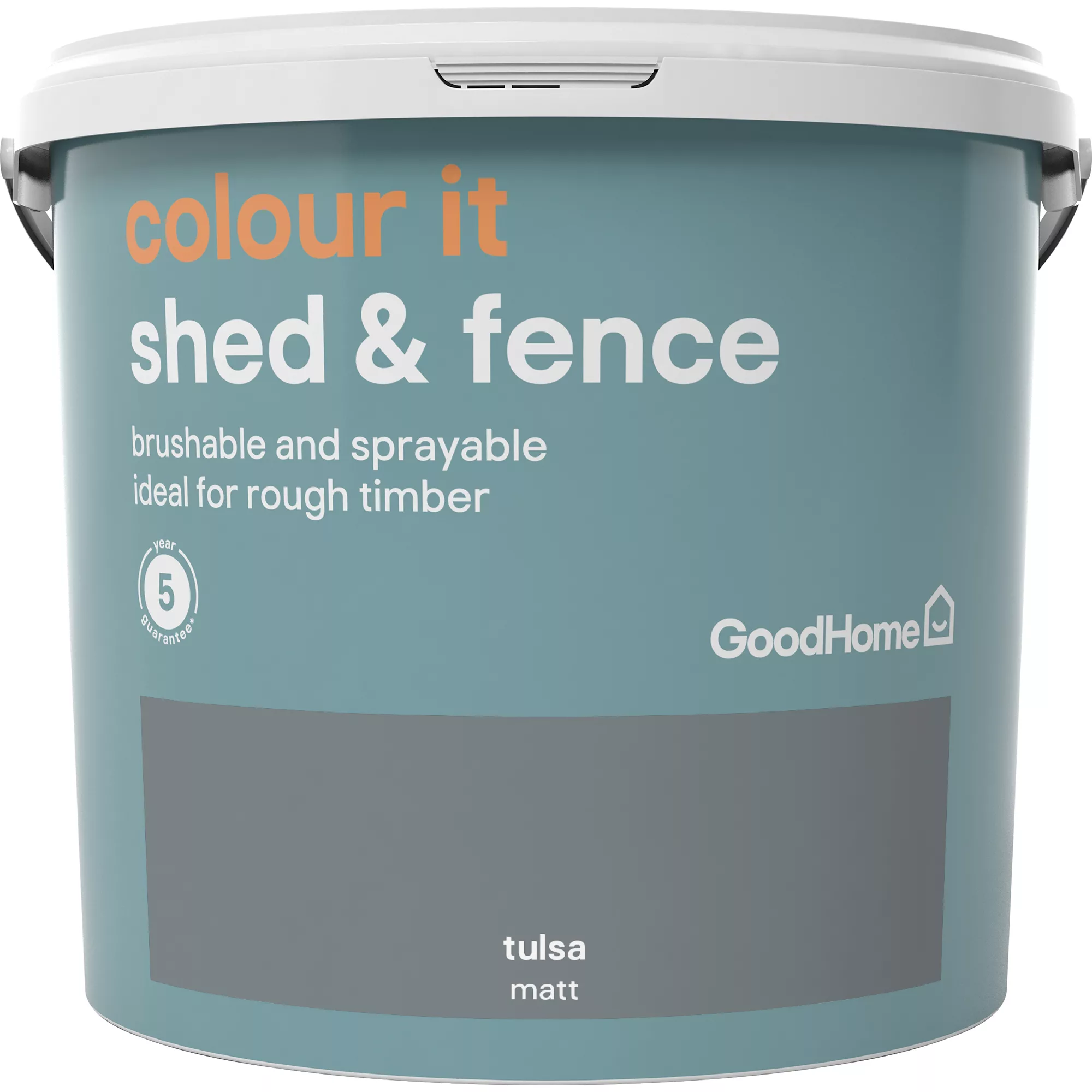GoodHome Colour it Tulsa Matt Fence & shed Stain, 5L GoodHome Colour It Tulsa Matt Fence & Shed Stain, 5L -trade point store goodhome colour it tulsa matt fence shed stain 5l5036581088835 02c