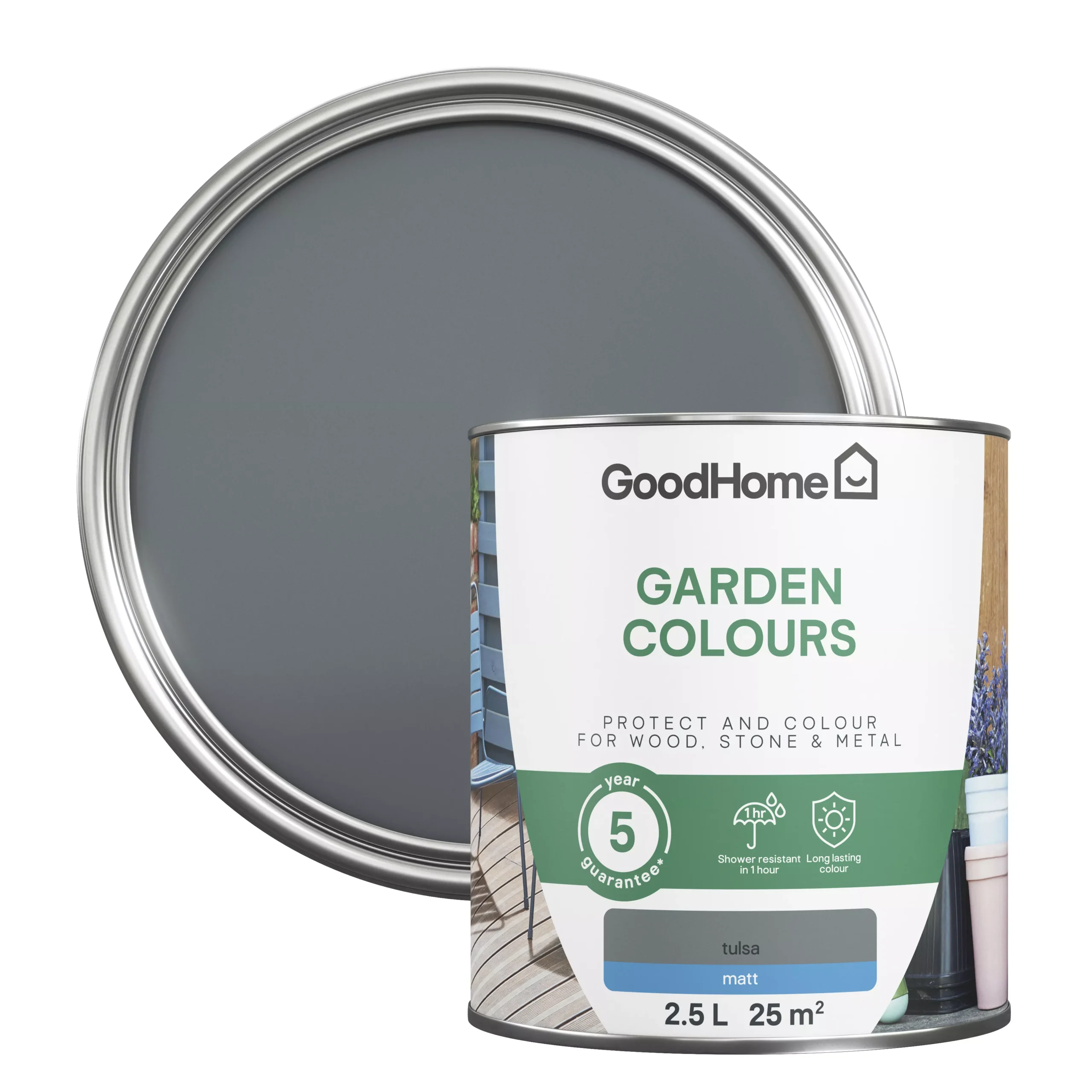 GoodHome Colour it Tulsa Matt Multi-surface paint, 2.5L GoodHome Colour It Tulsa Matt Multi-surface Paint, 2.5L -trade point store goodhome colour it tulsa matt multi surface paint 2 5l5036581069742 21c bq scaled