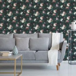 GoodHome Crewe Green Floral Smooth Wallpaper 5 GoodHome Crewe Green Floral Smooth Wallpaper -trade point store goodhome crewe green floral smooth wallpaper5059340410531 20i