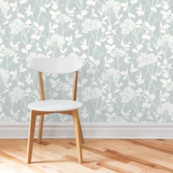 GoodHome Danesfield Blue Leaves Smooth Wallpaper 5 GoodHome Danesfield Blue Leaves Smooth Wallpaper -trade point store goodhome danesfield blue leaves smooth wallpaper5059340410692 20i