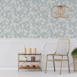 GoodHome Danesfield Blue Leaves Smooth Wallpaper 6 GoodHome Danesfield Blue Leaves Smooth Wallpaper -trade point store goodhome danesfield blue leaves smooth wallpaper5059340410692 21i