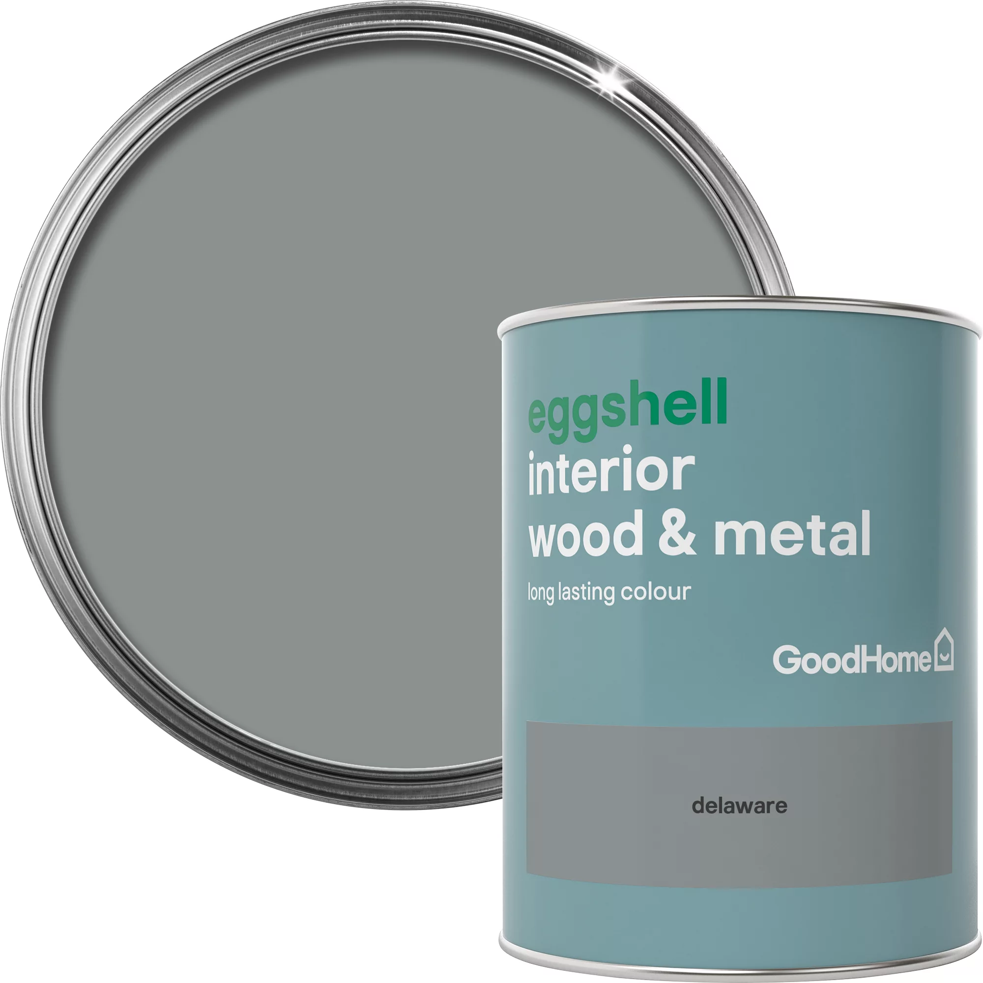 GoodHome Delaware Eggshell Metal & wood paint, 750ml GoodHome Delaware Eggshell Metal & Wood Paint, 750ml -trade point store goodhome delaware eggshell metal wood paint 750ml5036581059125 37c BQ