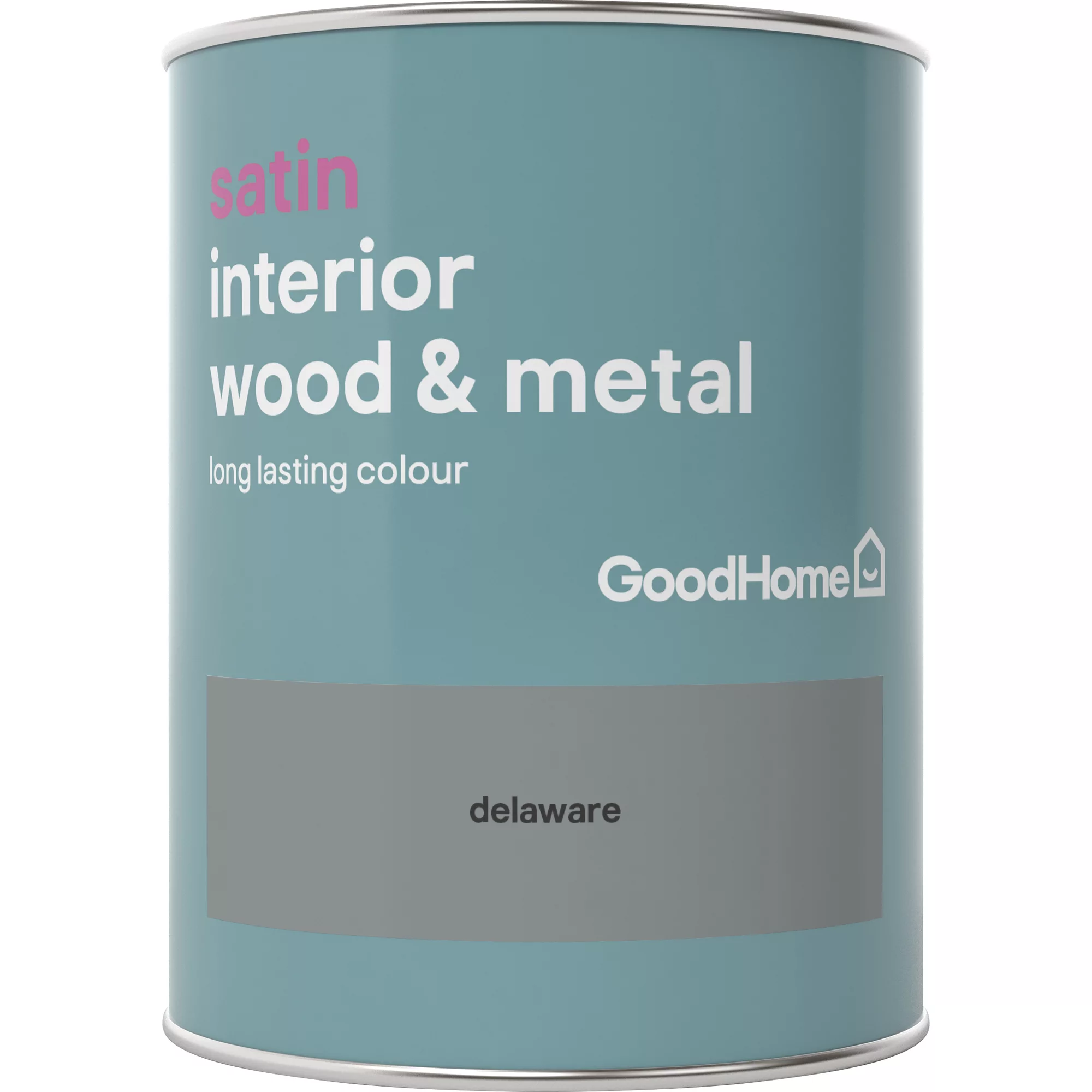 GoodHome Delaware Satin Metal & wood paint, 750ml GoodHome Delaware Satin Metal & Wood Paint, 750ml -trade point store goodhome delaware satin metal wood paint 750ml5036581059446 02c BQ