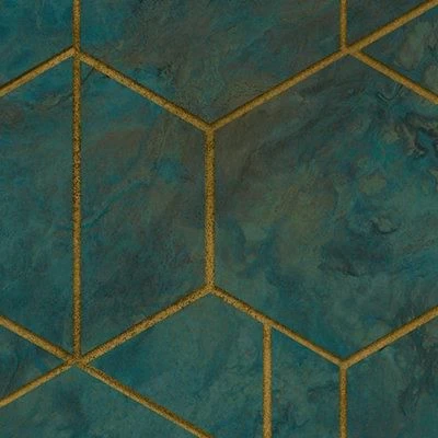 GoodHome Diap Teal Geometric Metallic effect Textured Wallpaper GoodHome Diap Teal Geometric Metallic Effect Textured Wallpaper -trade point store goodhome diap teal geometric metallic effect textured wallpaper5059340409023 37c