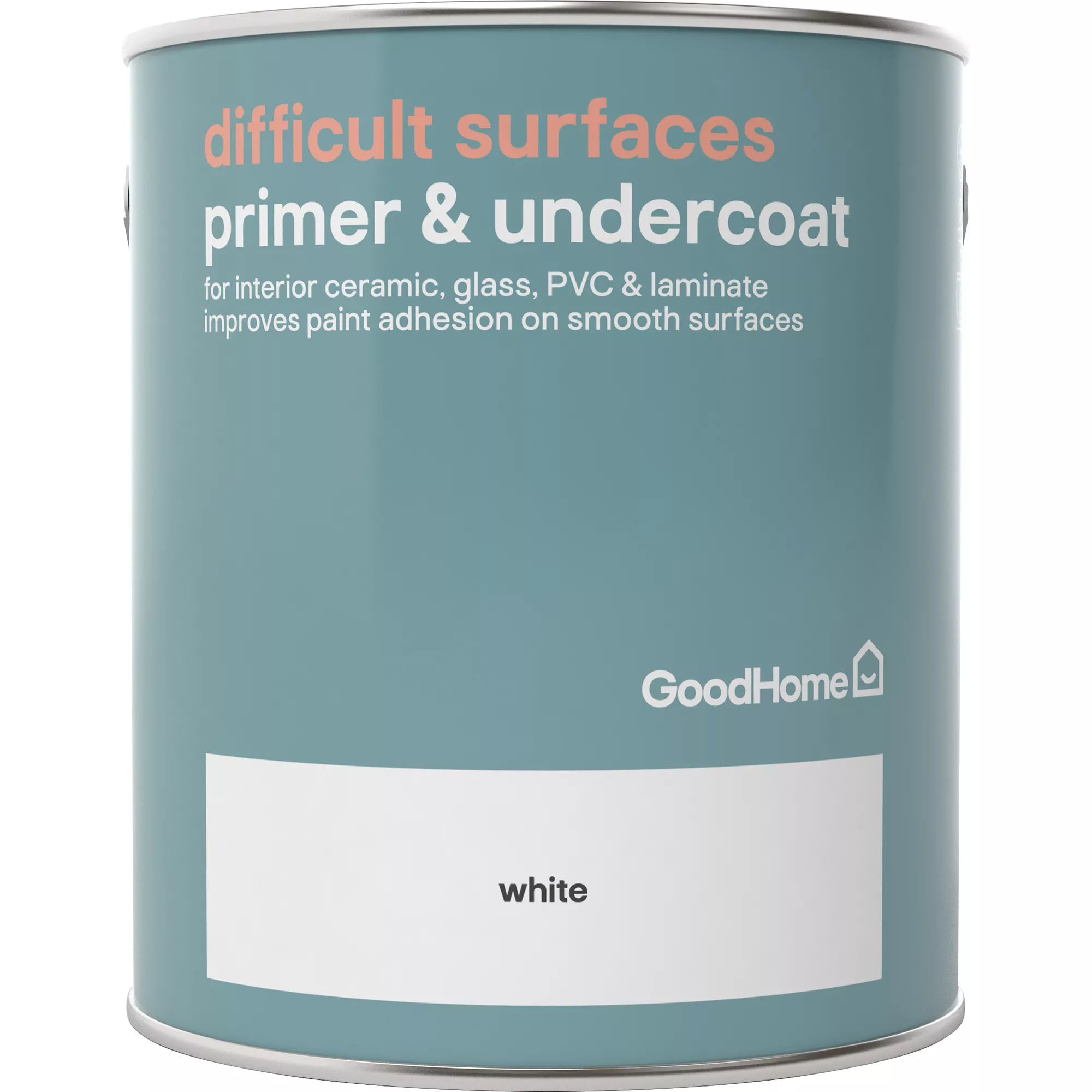 GoodHome Difficult Surfaces White Primer & undercoat, 2.5L GoodHome Difficult Surfaces White Primer & Undercoat, 2.5L -trade point store goodhome difficult surfaces white primer undercoat 2 5l5036581057176 02c