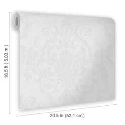 GoodHome Dovenby Grey Damask Silver Effect Textured Wallpaper 7 GoodHome Dovenby Grey Damask Silver Effect Textured Wallpaper -trade point store goodhome dovenby grey damask silver effect textured wallpaper5059340410500 02t