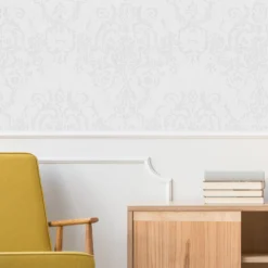 GoodHome Dovenby Grey Damask Silver Effect Textured Wallpaper 6 GoodHome Dovenby Grey Damask Silver Effect Textured Wallpaper -trade point store goodhome dovenby grey damask silver effect textured wallpaper5059340410500 21i