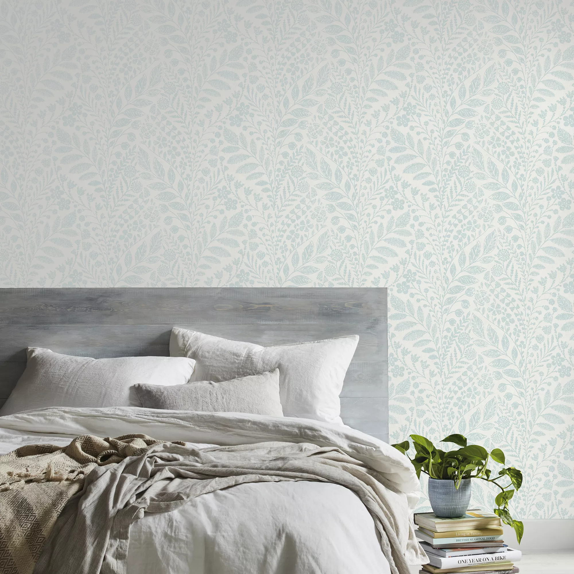GoodHome Dryade Blue Leaves Textured Wallpaper GoodHome Dryade Blue Leaves Textured Wallpaper -trade point store goodhome dryade blue leaves textured wallpaper3663602561286 01i bq