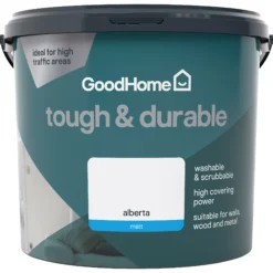 GoodHome Durable Alberta Matt Emulsion Paint, 5L -trade point store goodhome durable alberta matt emulsion paint 5l3663602413561 02c