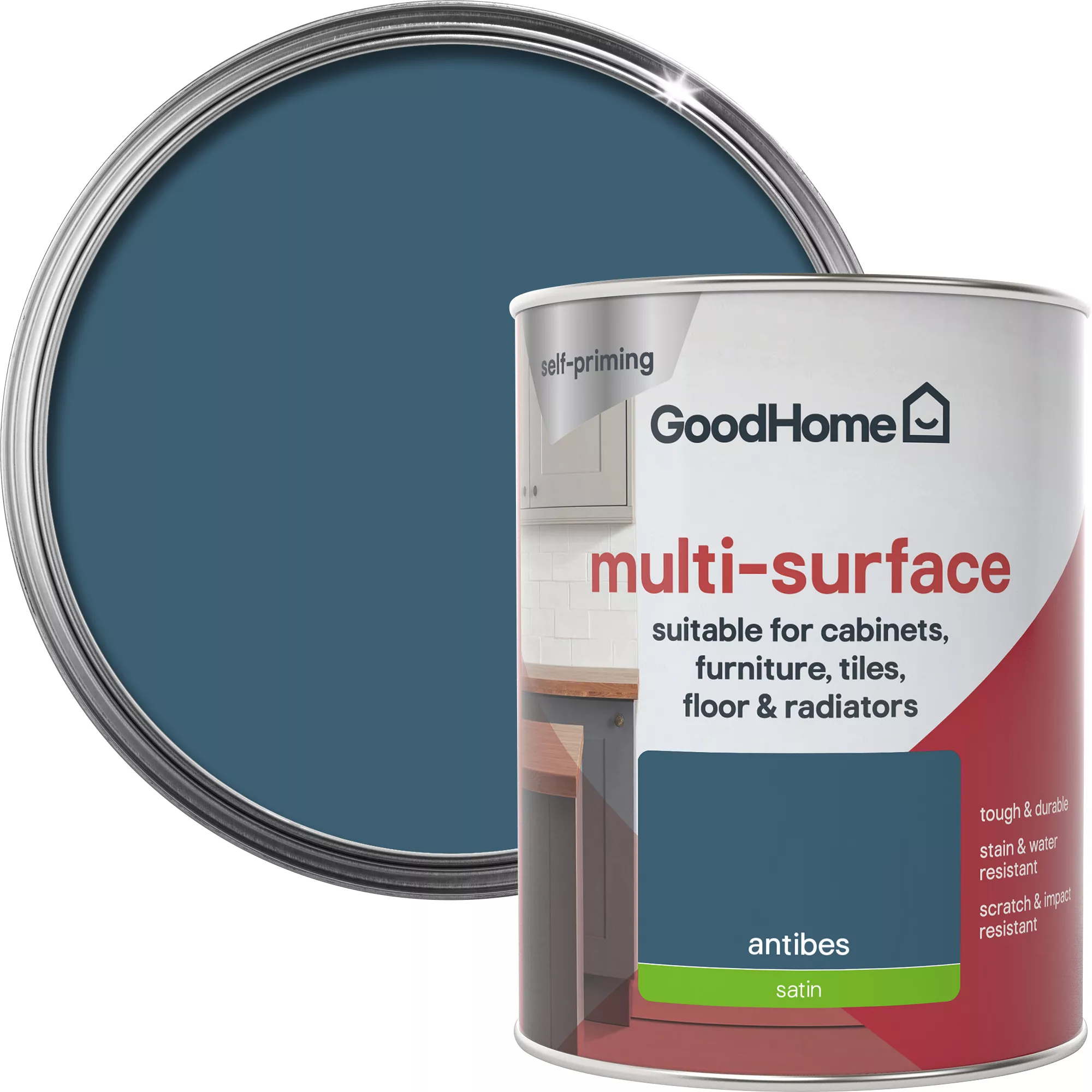 GoodHome Durable Antibes Satin Multi-surface paint, 750ml GoodHome Durable Antibes Satin Multi-surface Paint, 750ml -trade point store goodhome durable antibes satin multi surface paint 750ml3663602585756 21c