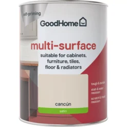 GoodHome Durable Cancun Satin Multi-surface Paint, 750ml 4 GoodHome Durable Cancun Satin Multi-surface Paint, 750ml -trade point store goodhome durable cancun satin multi surface paint 750ml3663602585671 02c