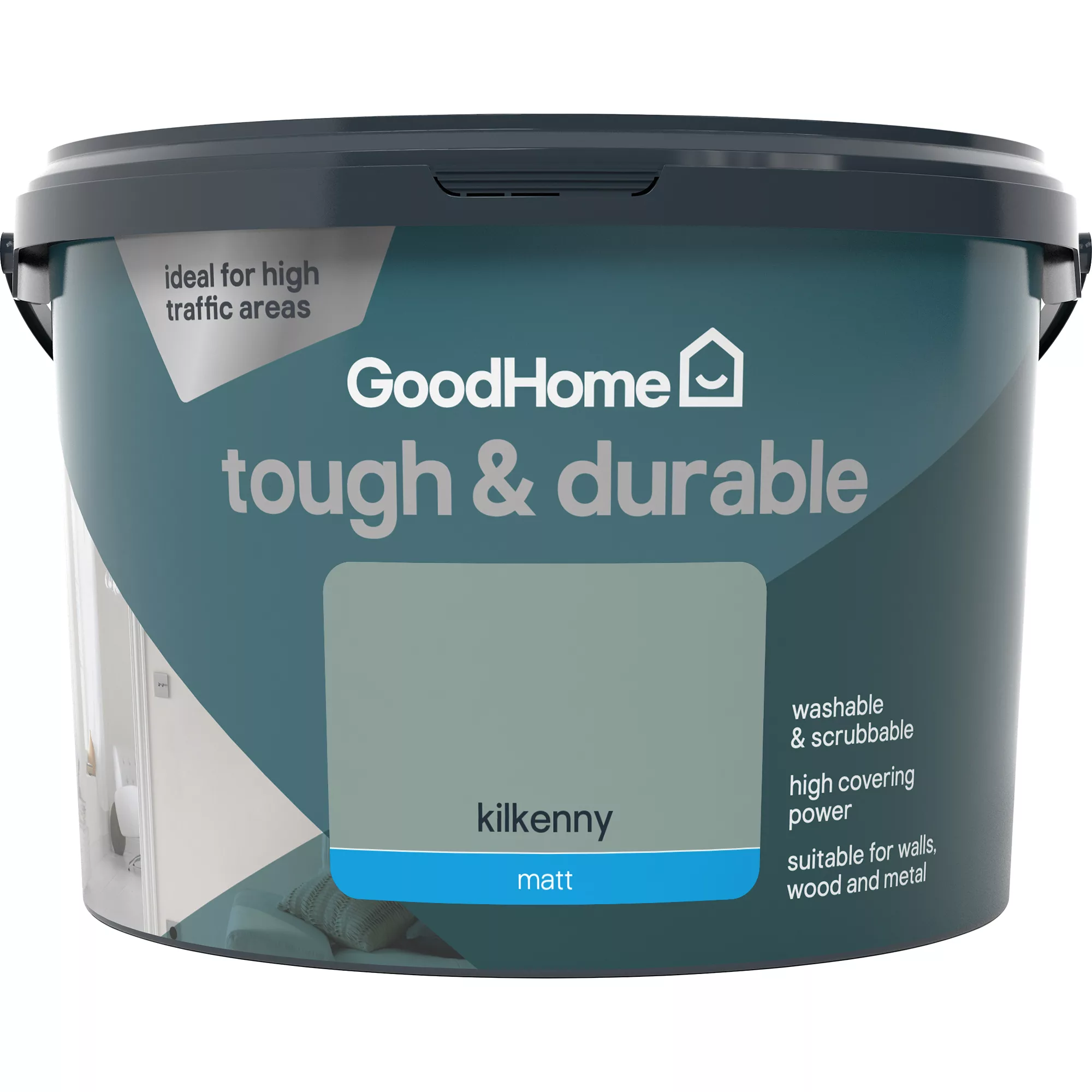 GoodHome Durable Kilkenny Matt Emulsion paint, 2.5L GoodHome Durable Kilkenny Matt Emulsion Paint, 2.5L -trade point store goodhome durable kilkenny matt emulsion paint 2 5l3663602407546 02c