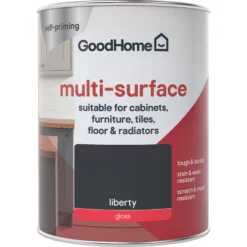 GoodHome Durable Liberty Gloss Multi-surface Paint, 750ml -trade point store goodhome durable liberty gloss multi surface paint 750ml3663602585619 02c
