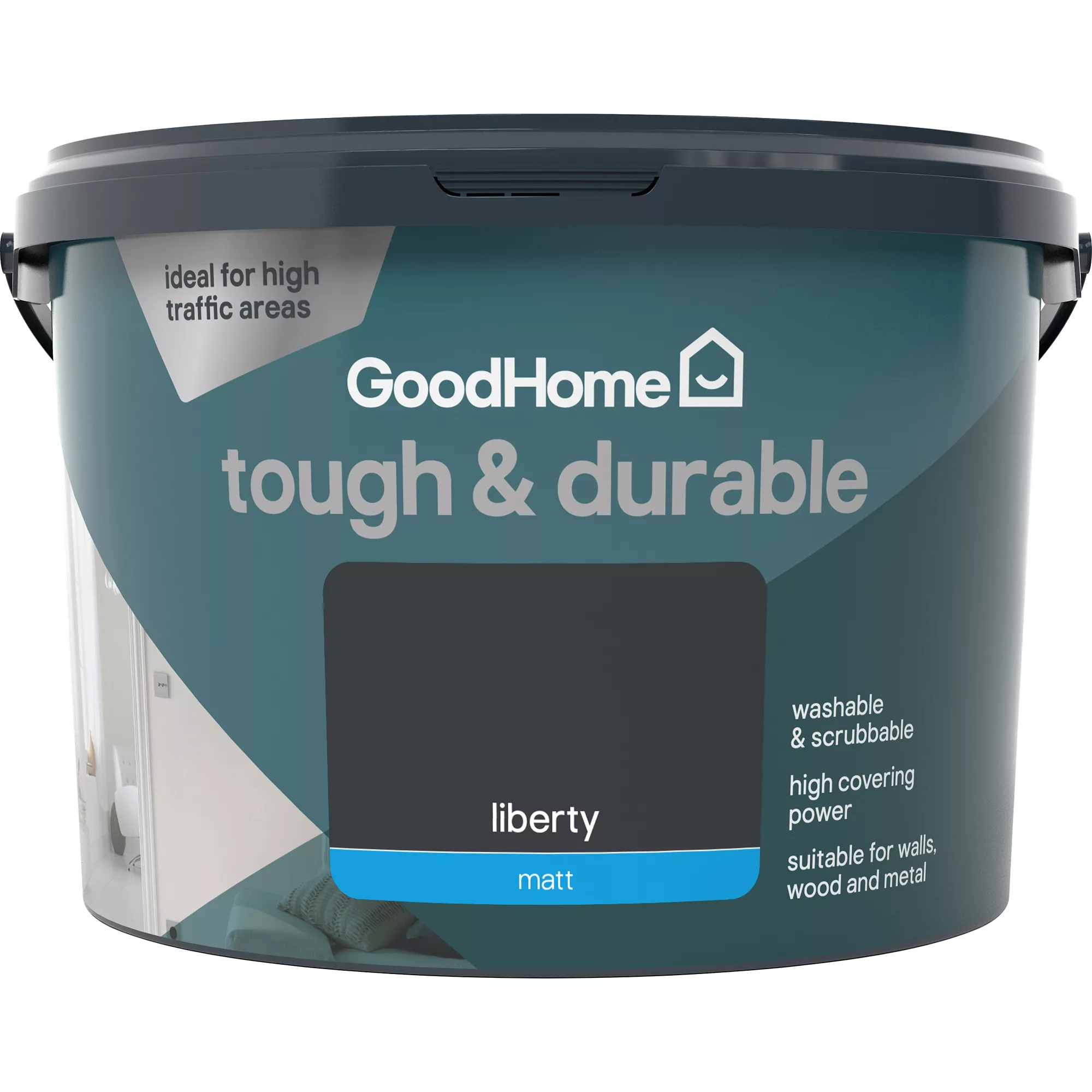 GoodHome Durable Liberty Matt Emulsion paint, 2.5L GoodHome Durable Liberty Matt Emulsion Paint, 2.5L -trade point store goodhome durable liberty matt emulsion paint 2 5l3663602409618 02c
