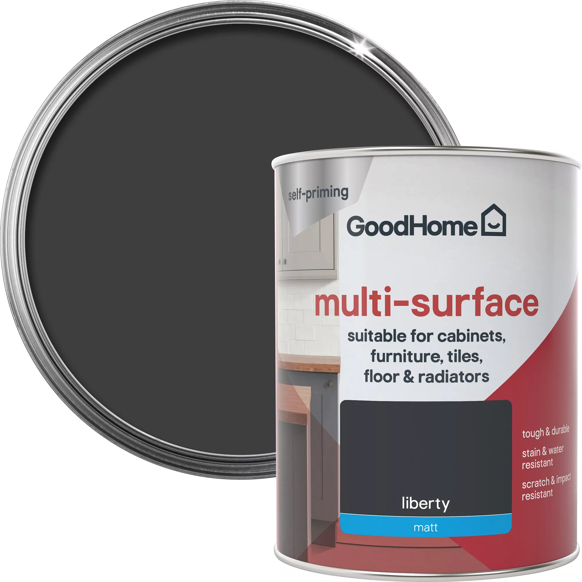 GoodHome Durable Liberty Matt Multi-surface paint, 750ml GoodHome Durable Liberty Matt Multi-surface Paint, 750ml -trade point store goodhome durable liberty matt multi surface paint 750ml3663602585640 21c
