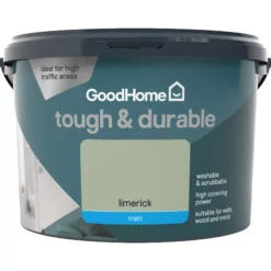 GoodHome Durable Limerick Matt Emulsion Paint, 2.5L -trade point store goodhome durable limerick matt emulsion paint 2 5l3663602407959 02c