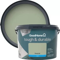 GoodHome Durable Limerick Matt Emulsion Paint, 2.5L