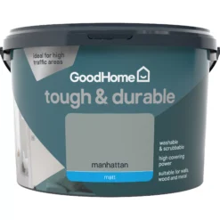 GoodHome Durable Manhattan Matt Emulsion Paint, 2.5L 4 GoodHome Durable Manhattan Matt Emulsion Paint, 2.5L -trade point store goodhome durable manhattan matt emulsion paint 2 5l3663602408642 02c