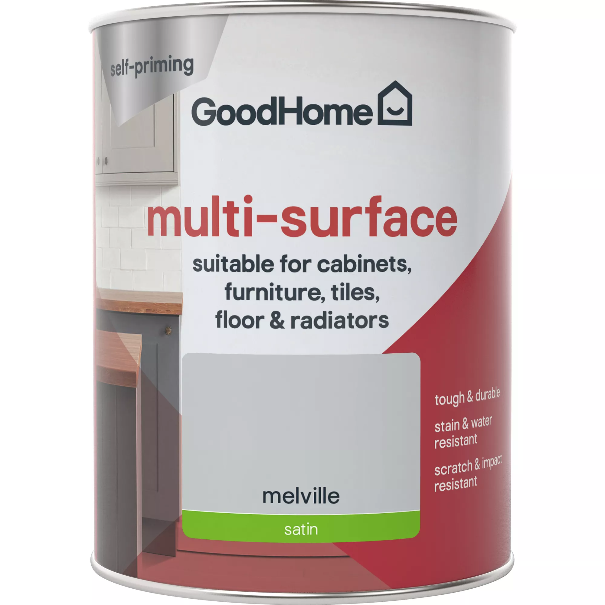 GoodHome Durable Melville Satin Multi-surface paint, 750ml GoodHome Durable Melville Satin Multi-surface Paint, 750ml -trade point store goodhome durable melville satin multi surface paint 750ml3663602585817 02c