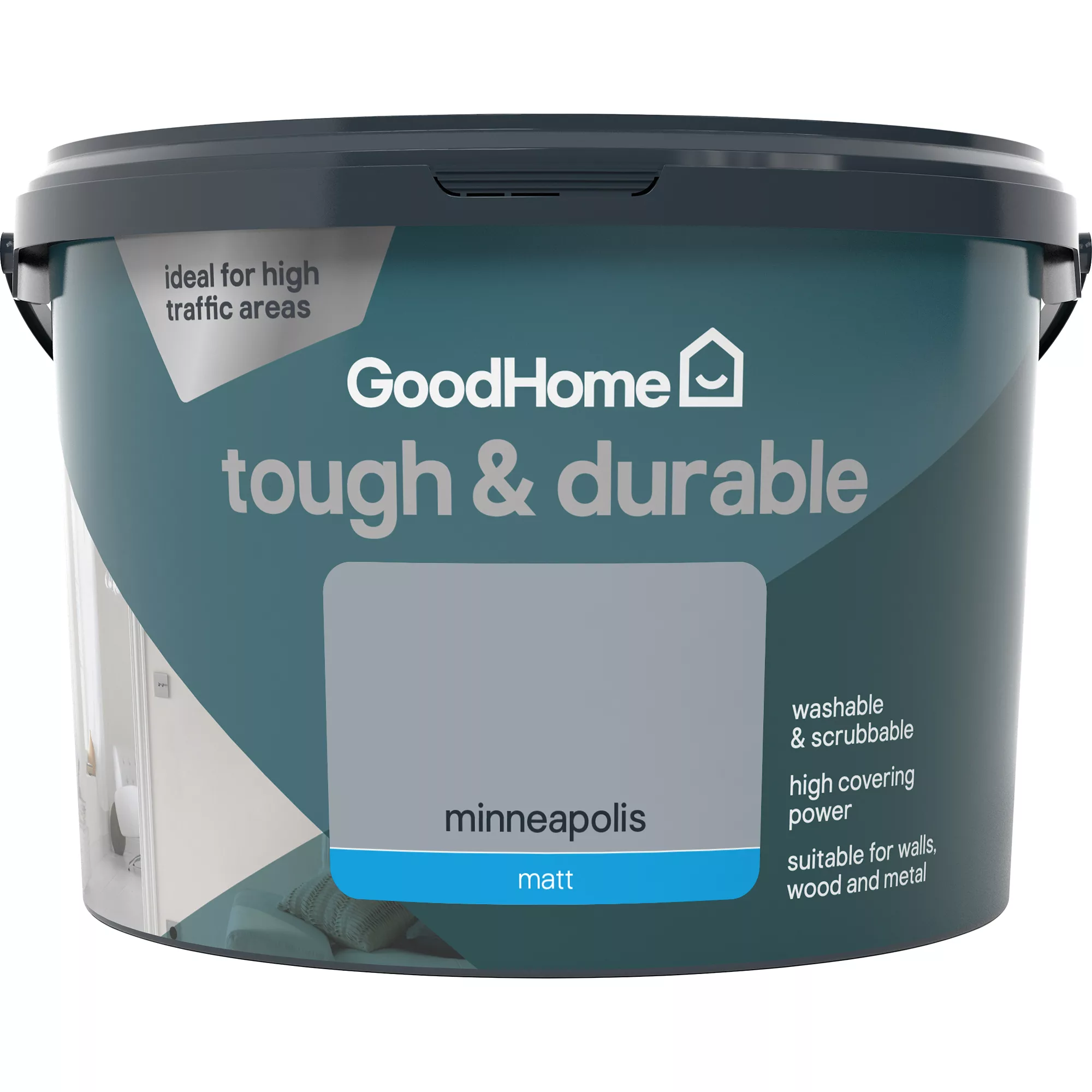 GoodHome Durable Minneapolis Matt Emulsion paint, 2.5L GoodHome Durable Minneapolis Matt Emulsion Paint, 2.5L -trade point store goodhome durable minneapolis matt emulsion paint 2 5l3663602409564 02c