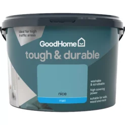 GoodHome Durable Nice Matt Emulsion Paint, 2.5L -trade point store goodhome durable nice matt emulsion paint 2 5l3663602407362 02c