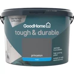 GoodHome Durable Princeton Matt Emulsion Paint, 2.5L -trade point store goodhome durable princeton matt emulsion paint 2 5l3663602408468 02c
