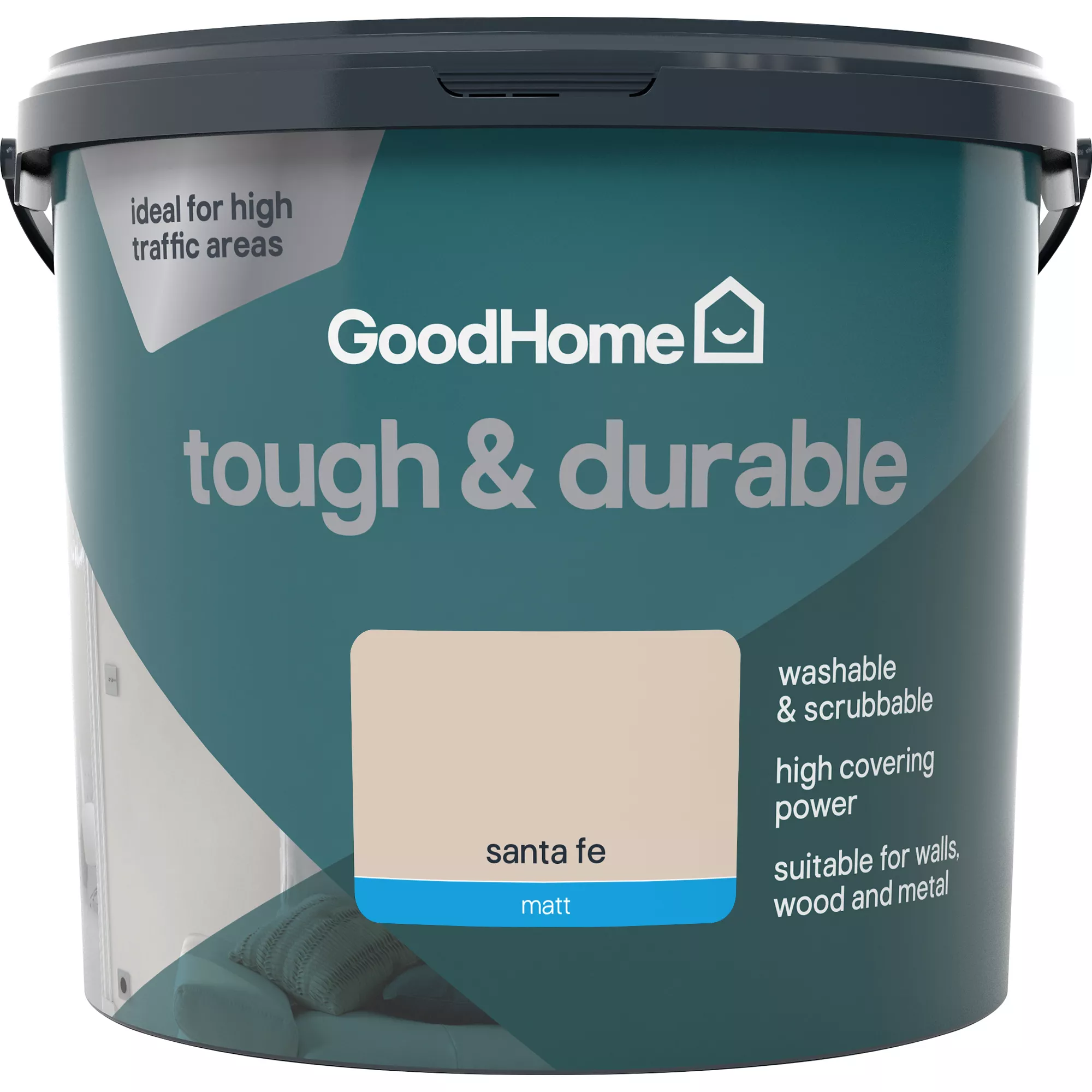 GoodHome Durable Santa fe Matt Emulsion paint, 5L GoodHome Durable Santa Fe Matt Emulsion Paint, 5L -trade point store goodhome durable santa fe matt emulsion paint 5l3663602410881 02c