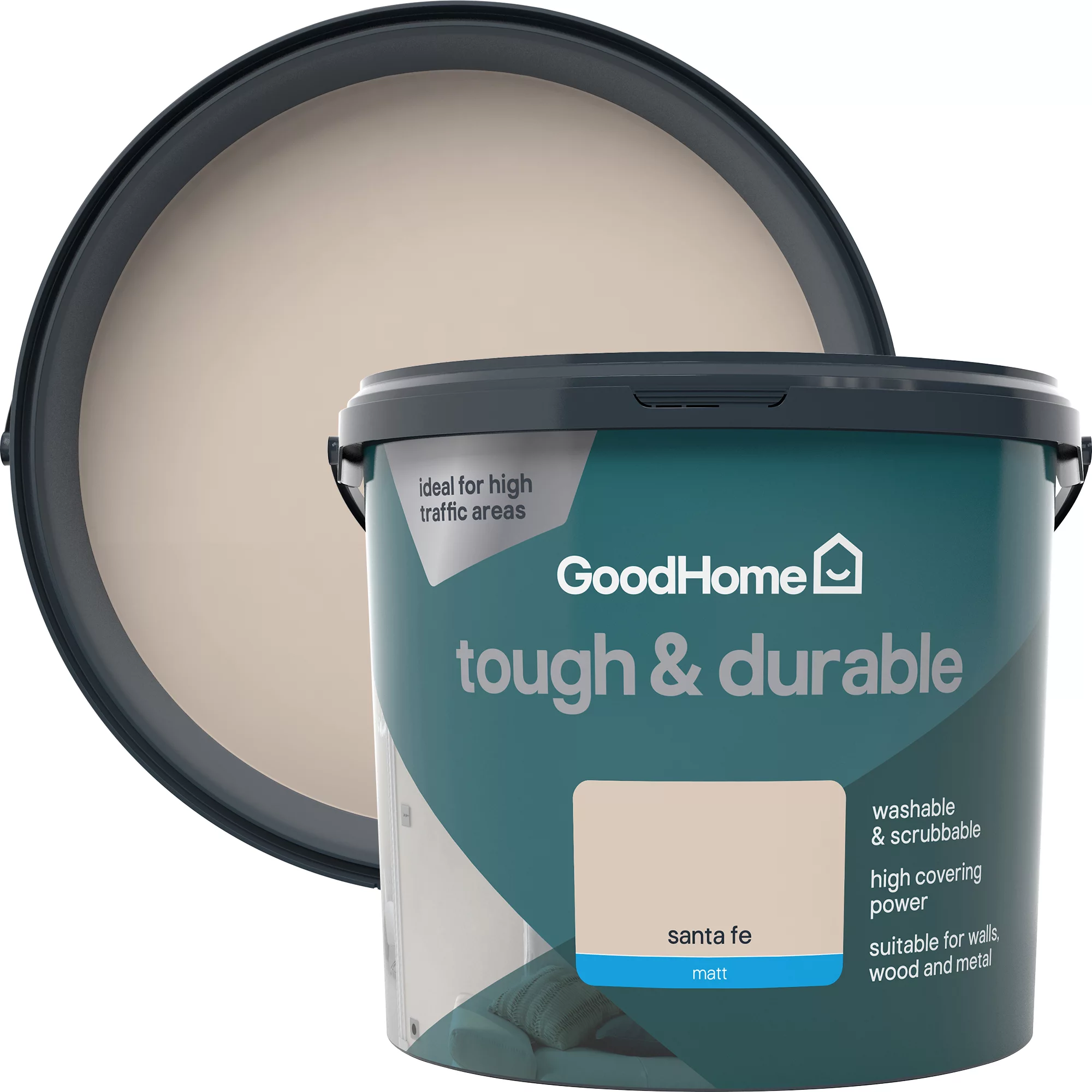 GoodHome Durable Santa fe Matt Emulsion paint, 5L GoodHome Durable Santa Fe Matt Emulsion Paint, 5L -trade point store goodhome durable santa fe matt emulsion paint 5l3663602410881 37c
